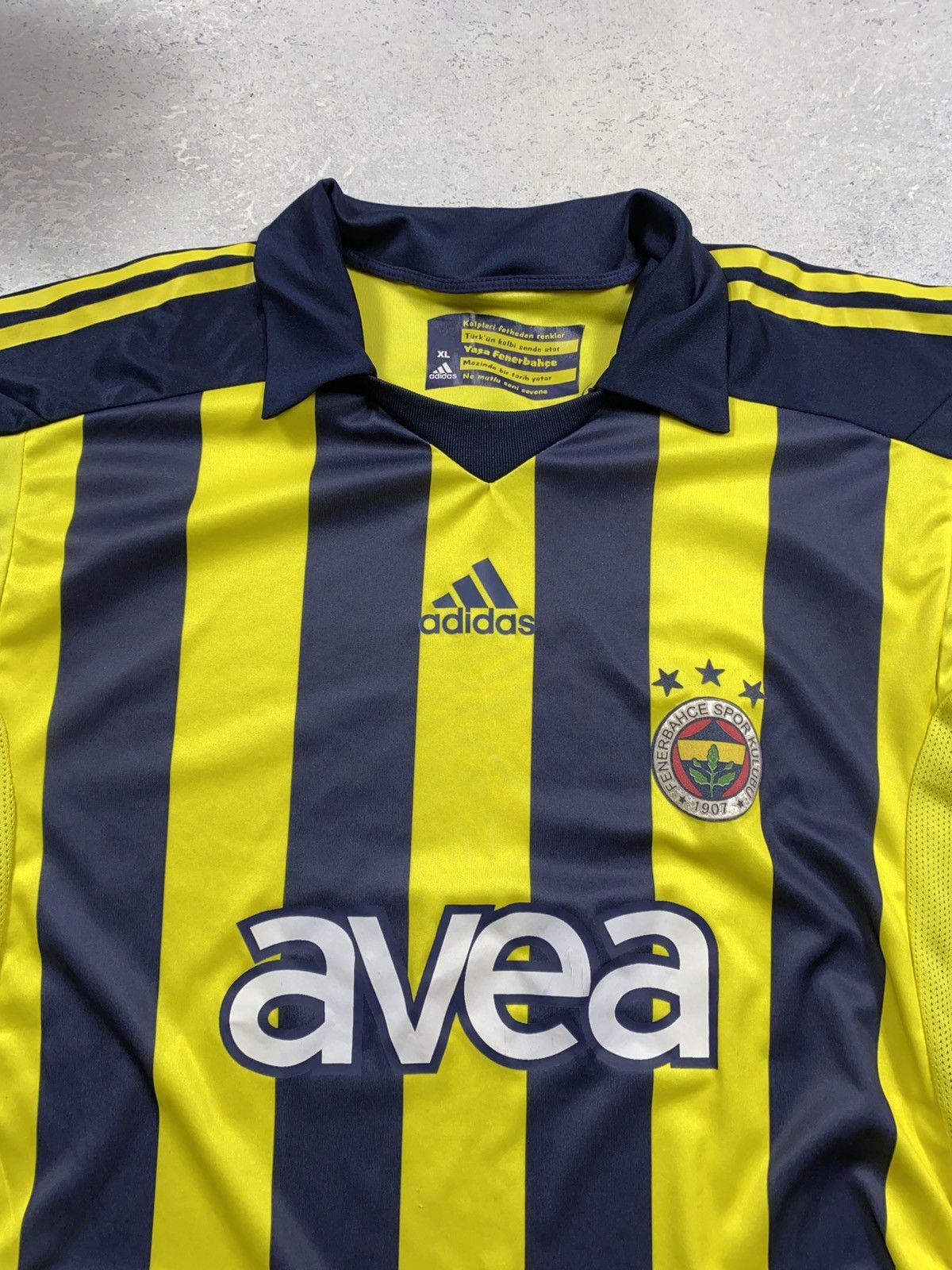Adidas Vintage football jersey Fenerbahce 2008/09 Adidas Avea Size US XL / EU 56 / 4 - 3 Thumbnail