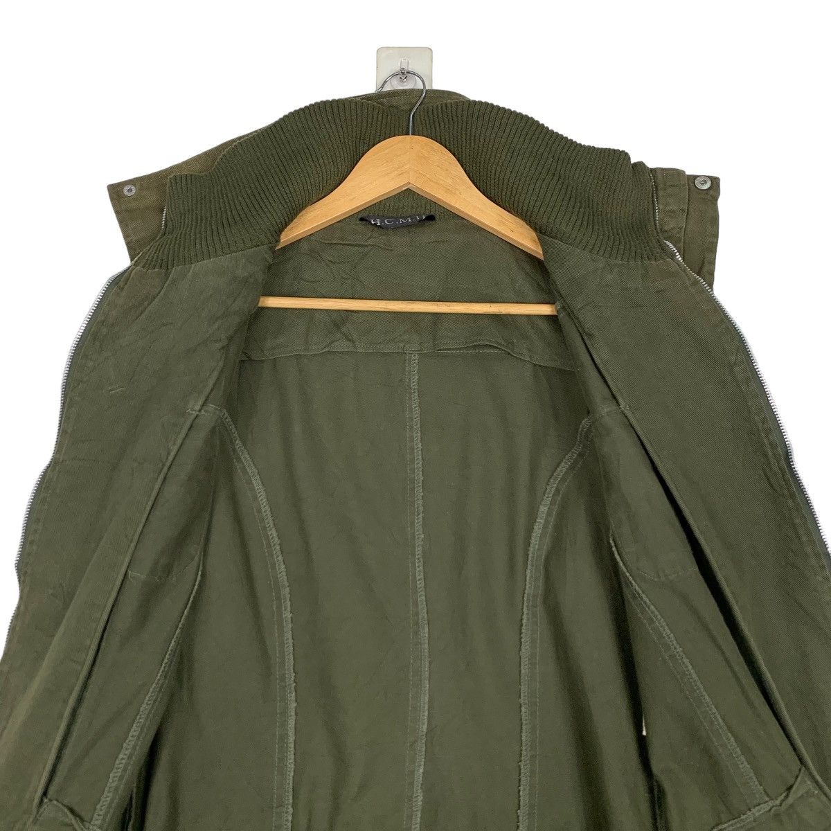 Japanese Brand H.C.M.II Rare Design Jacket High Collar Parka #0940-C42 Size L / US 10 / IT 46 - 12 Thumbnail
