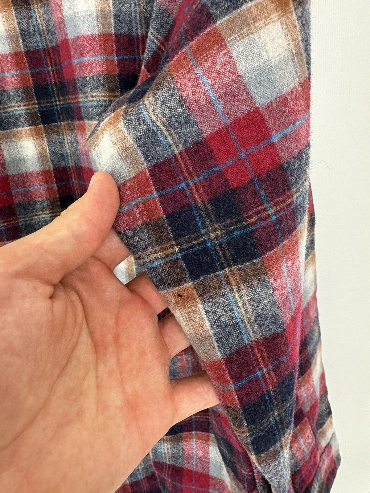 Flannel × Pendleton × Vintage 60-70s Vintage Pendleton Flannel Wool Chest Pocket Shirt Size US L / EU 52-54 / 3 - 11 Thumbnail