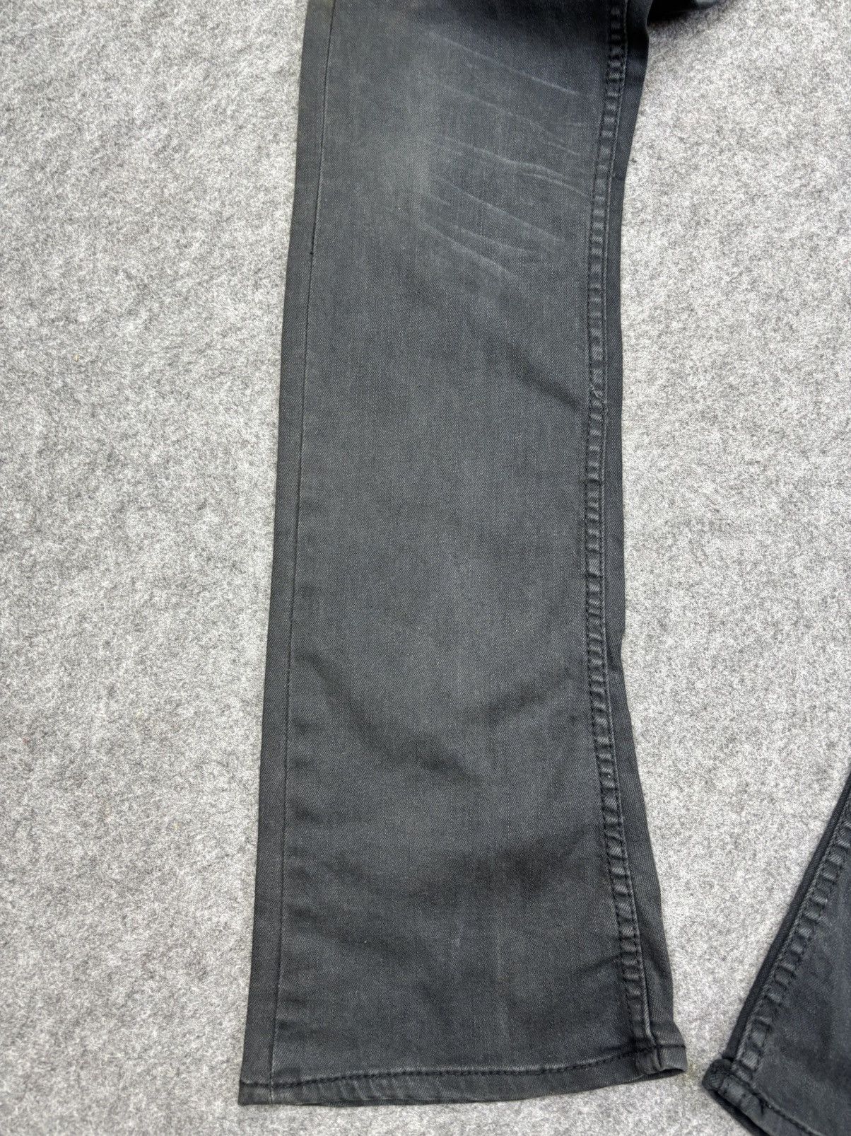 Japanese Brand 💥Flare💥 Urban Craft Black Wash Minimalist Denim F828 Size US 33 - 7 Thumbnail