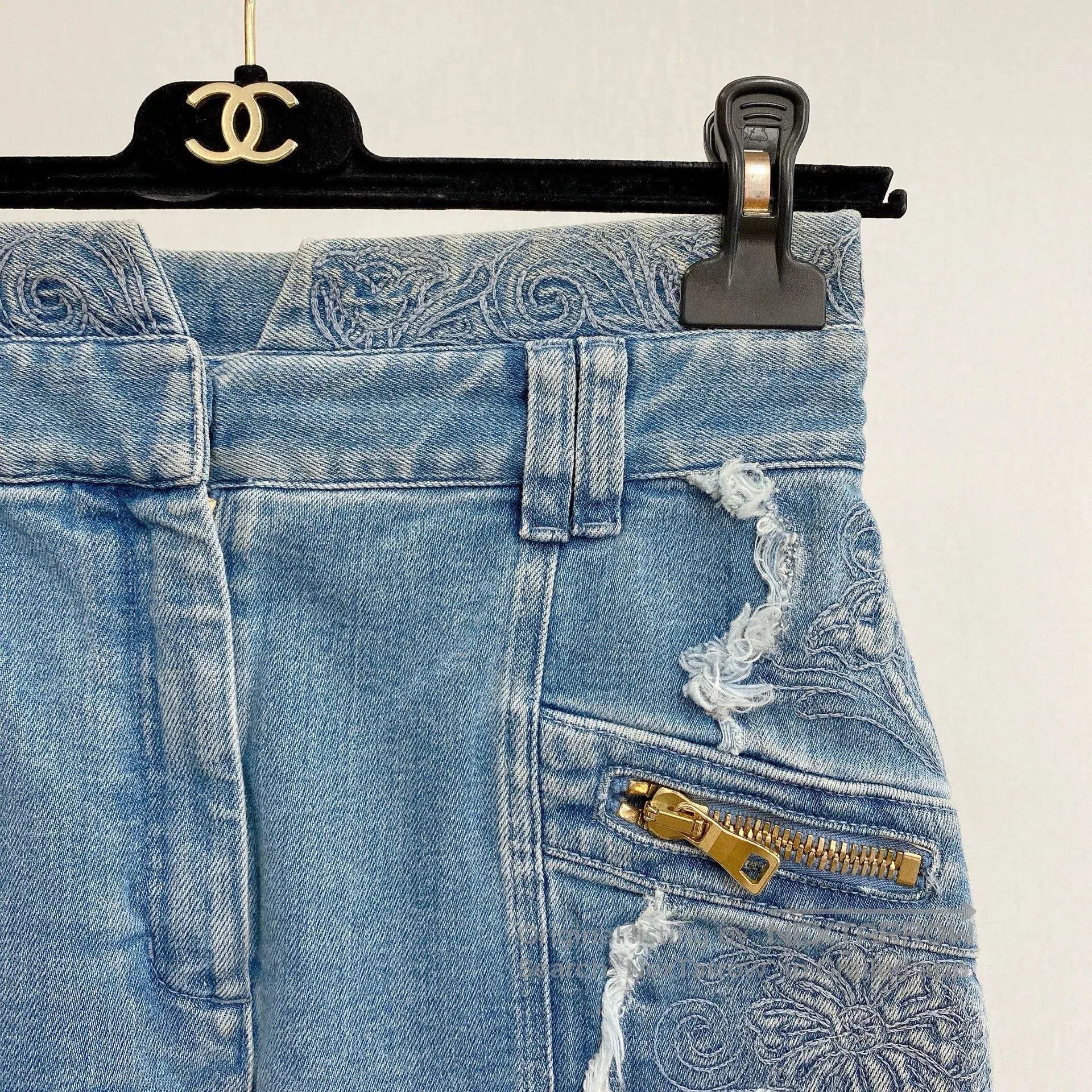 Balmain Balmain Denim Shorts. Size 35" - 3 Thumbnail