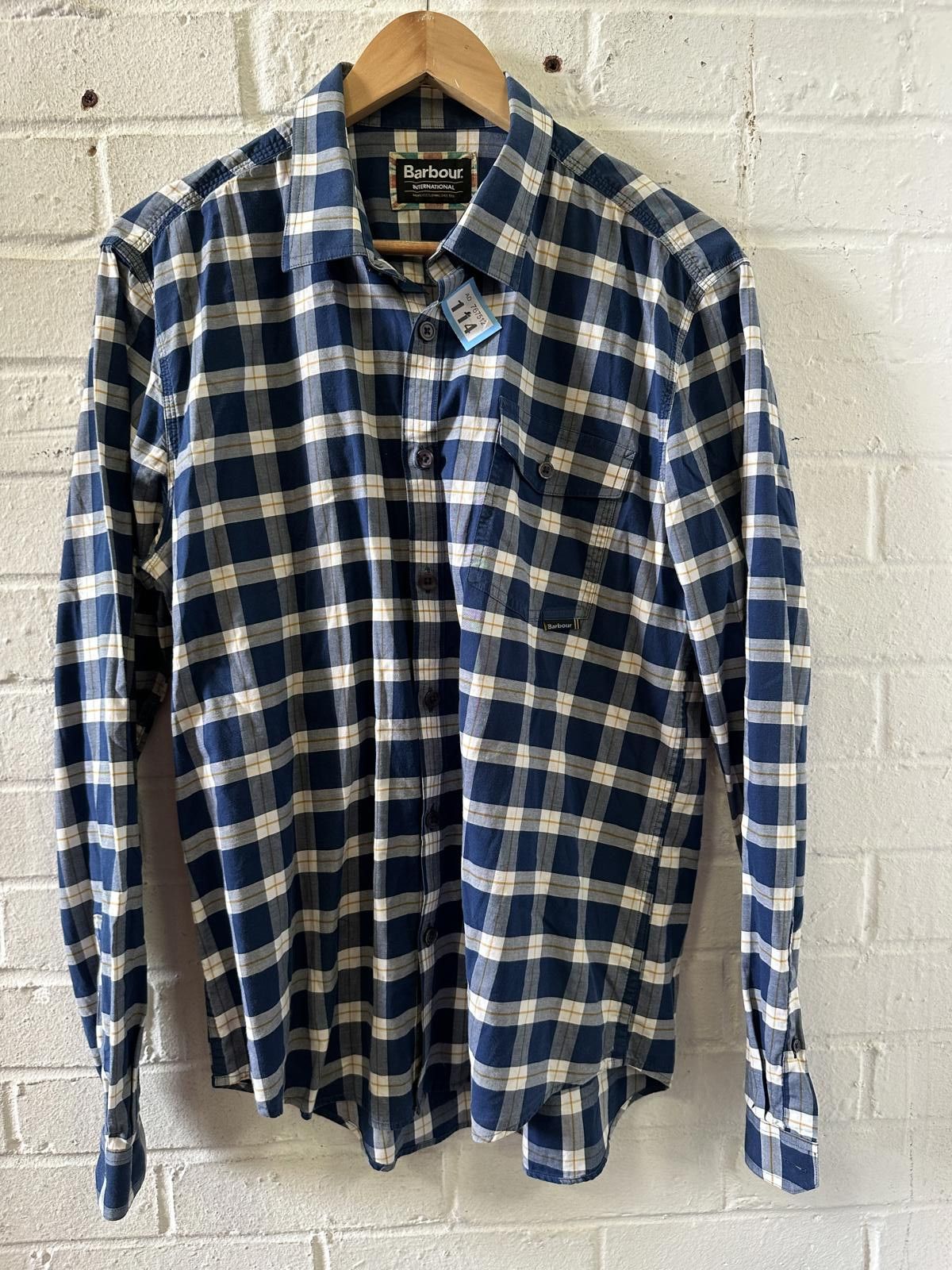 Barbour Barbour International Men's Long Sleeve Check Shirt Size 14 Size US L / EU 52-54 / 3 - 1 Thumbnail