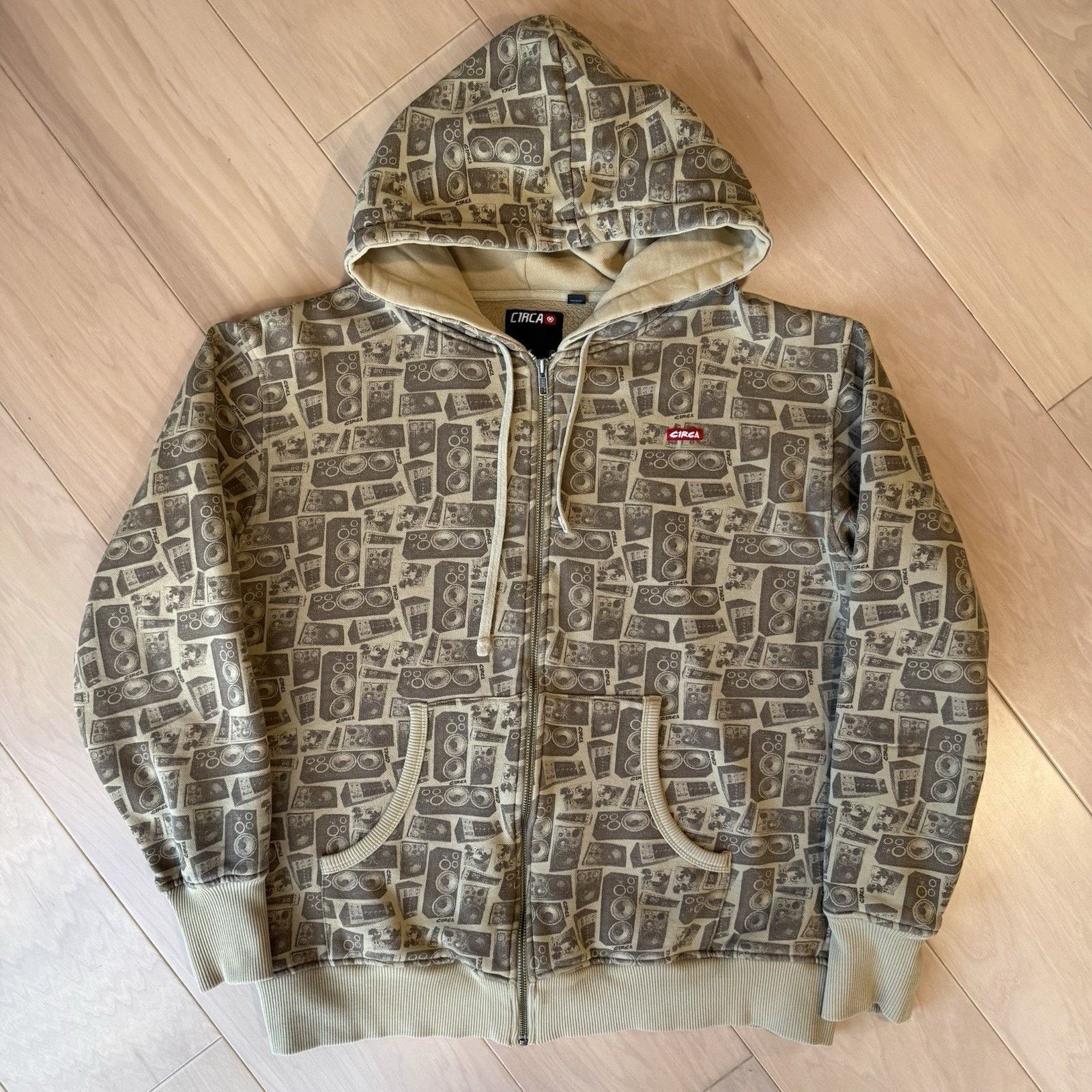C1RCA Vintage Circa Skateboards Jacket M Brown Full Zip Fleece Size US M / EU 48-50 / 2 - 2 Thumbnail