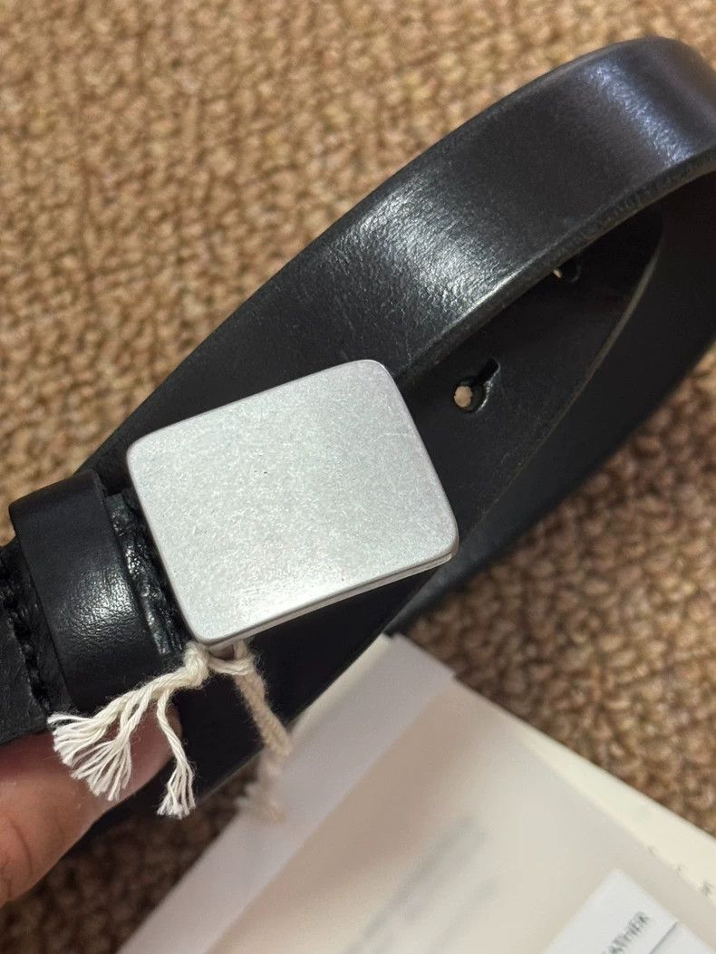 Our Legacy Our Legacy size90 Fang buckle belt, black Size ONE SIZE - 2 Thumbnail