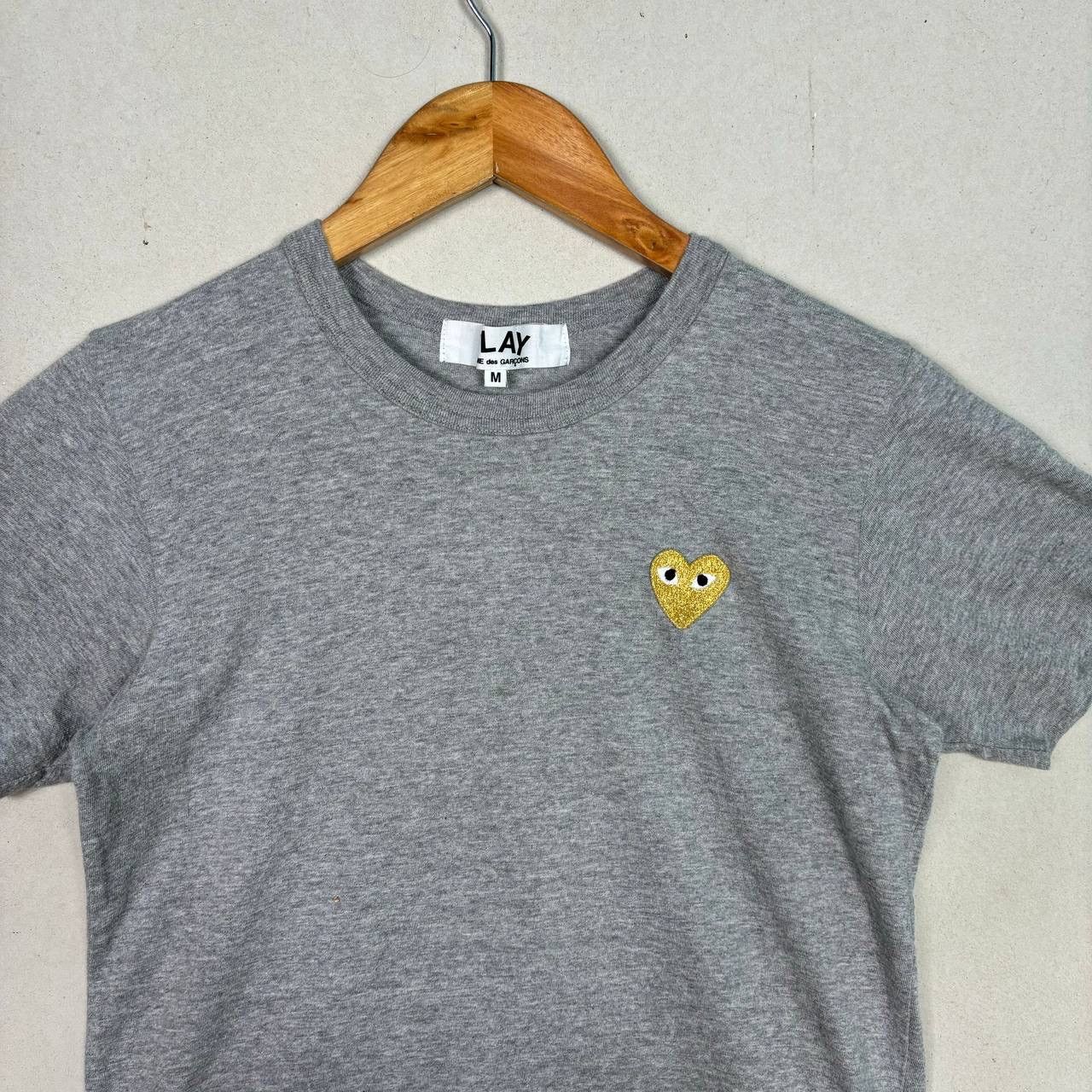 Comme des Garcons PLAY AD2016 Junya Watanabe Comme Des Garcons Play Grey Tshirt Size US M / EU 48-50 / 2 - 3 Thumbnail