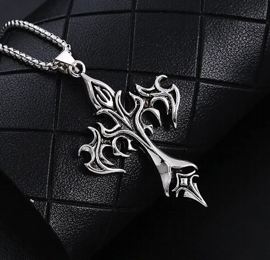 Other Flame Cross Pendant Necklace Size ONE SIZE - 3 Thumbnail