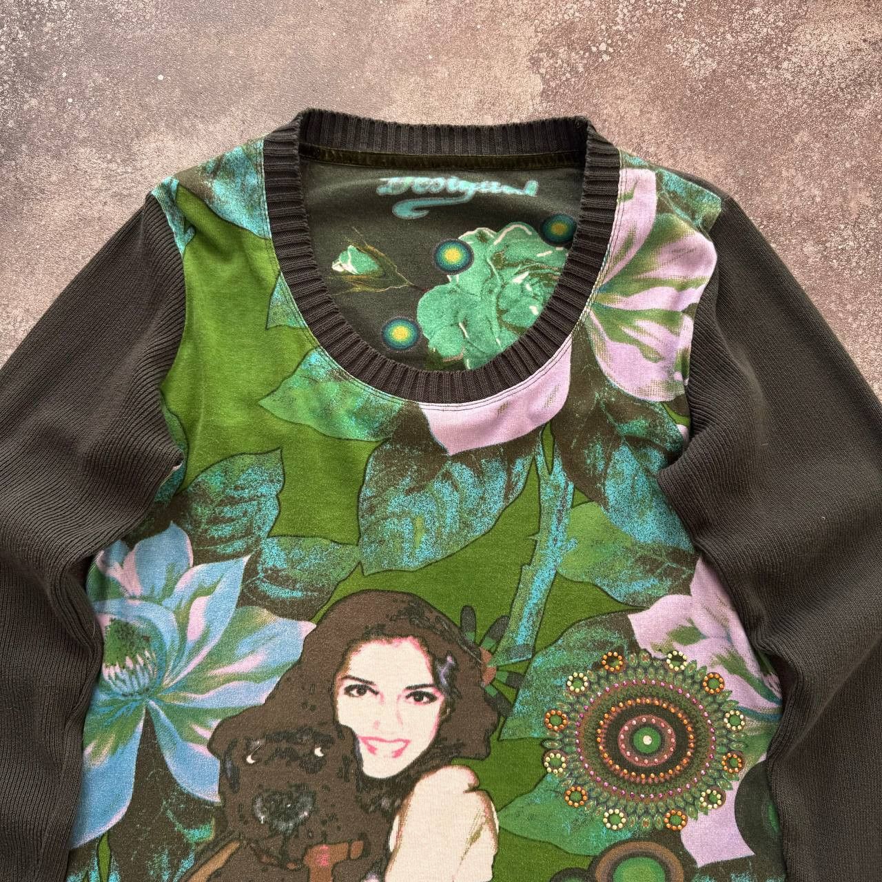 Hysteric Glamour × Japanese Brand × Vintage Desigual Archive Vintage Amazing Long Sleeve Top Size L / US 10 / IT 46 - 2 Thumbnail