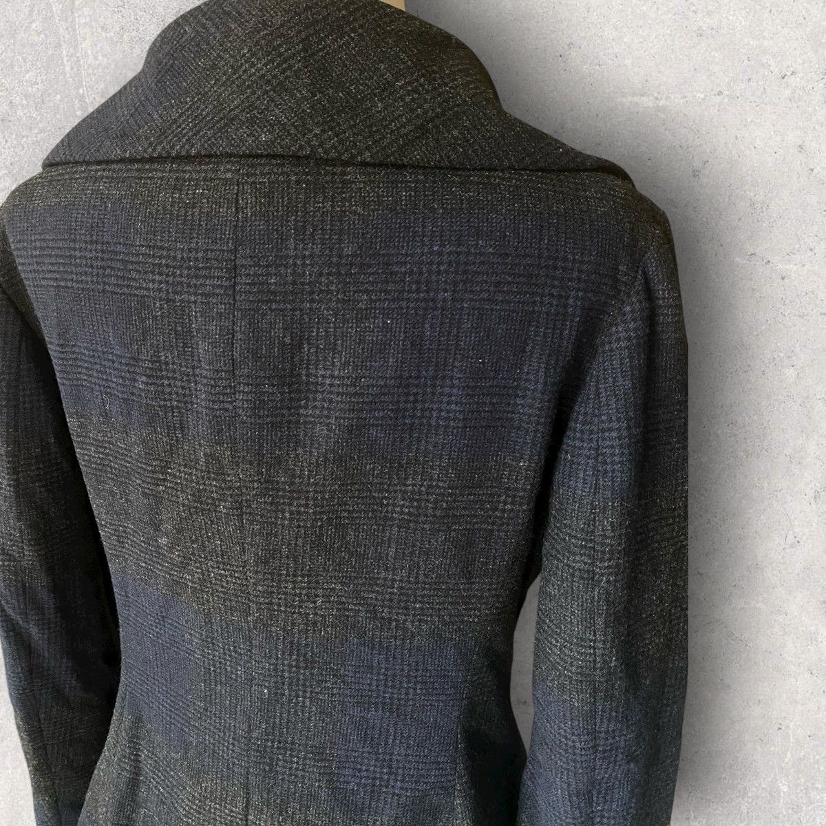 Yohji Yamamoto Yohji Yamamoto Cashmere Blend Gradience Plaid Blazer Size S / US 4 / IT 40 - 8 Thumbnail