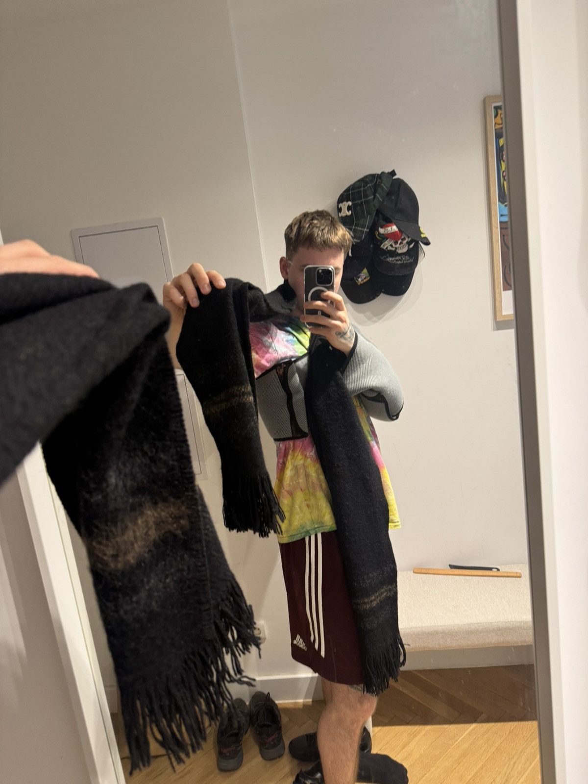 Our Legacy Our Legacy Big Size Scarf Wool Mohair Alpaca Polyamide Rare Size ONE SIZE - 5 Thumbnail