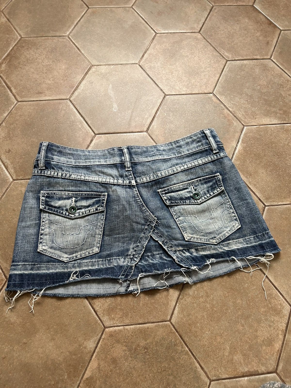 If Six Was Nine × Japanese Brand Denim jeans Mini Skirt Size 28" / US 6 / IT 42 - 5 Thumbnail