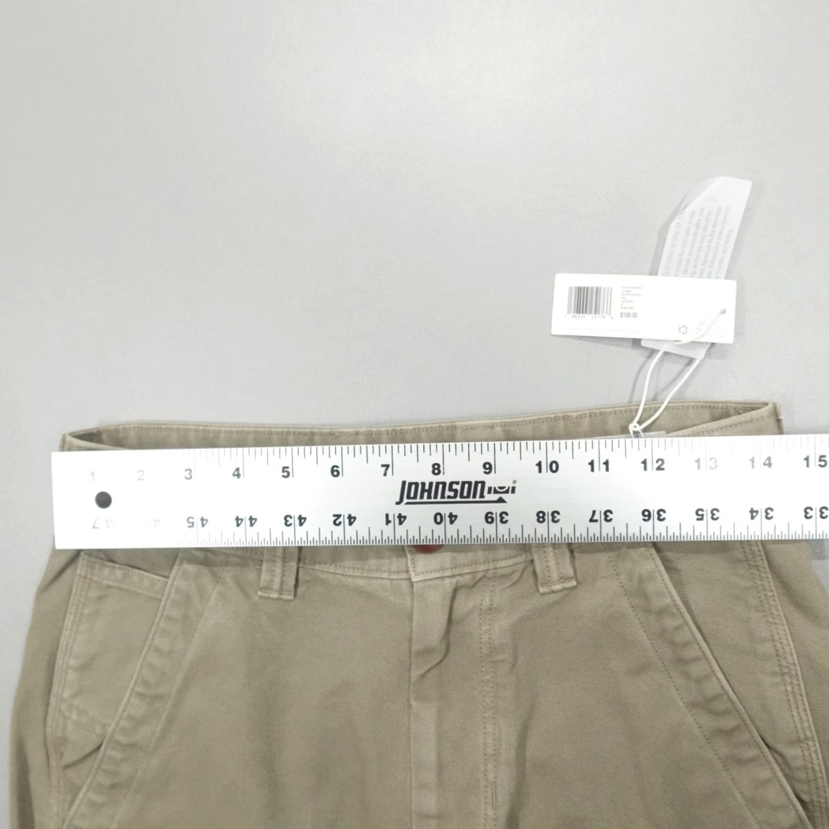 Outerknown Outerknown The Craftsman Pants Carpenter Men Size 28x32 Beige Organic Cotton Canvas Relaxed Straight Cargo Pockets Workwear Pants crafting Mens Size US 28 / EU 44 - 4 Thumbnail