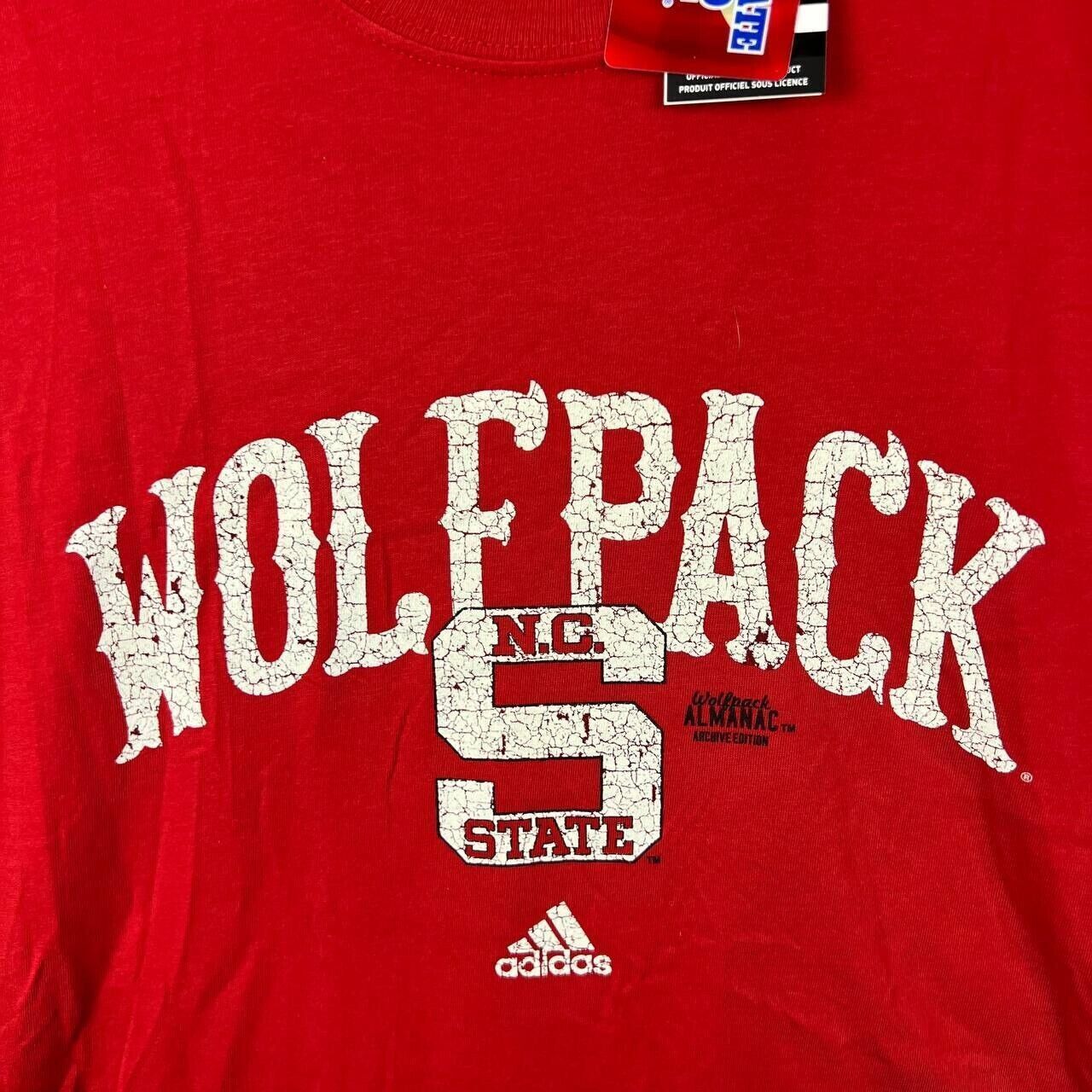 Adidas NC State Wolfpack NCAA Large Adidas Casual T-Shirt Red Size US L / EU 52-54 / 3 - 2 Thumbnail