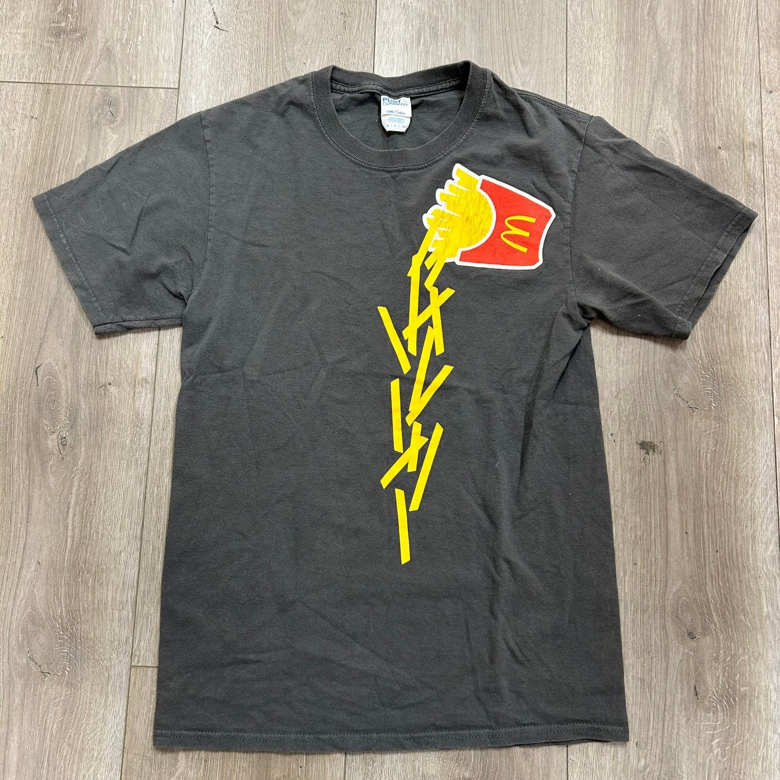 Travis Scott McDonald's Falling Yellow French Fries Gray Tee T Small S Size US S / EU 44-46 / 1 - 1 Thumbnail