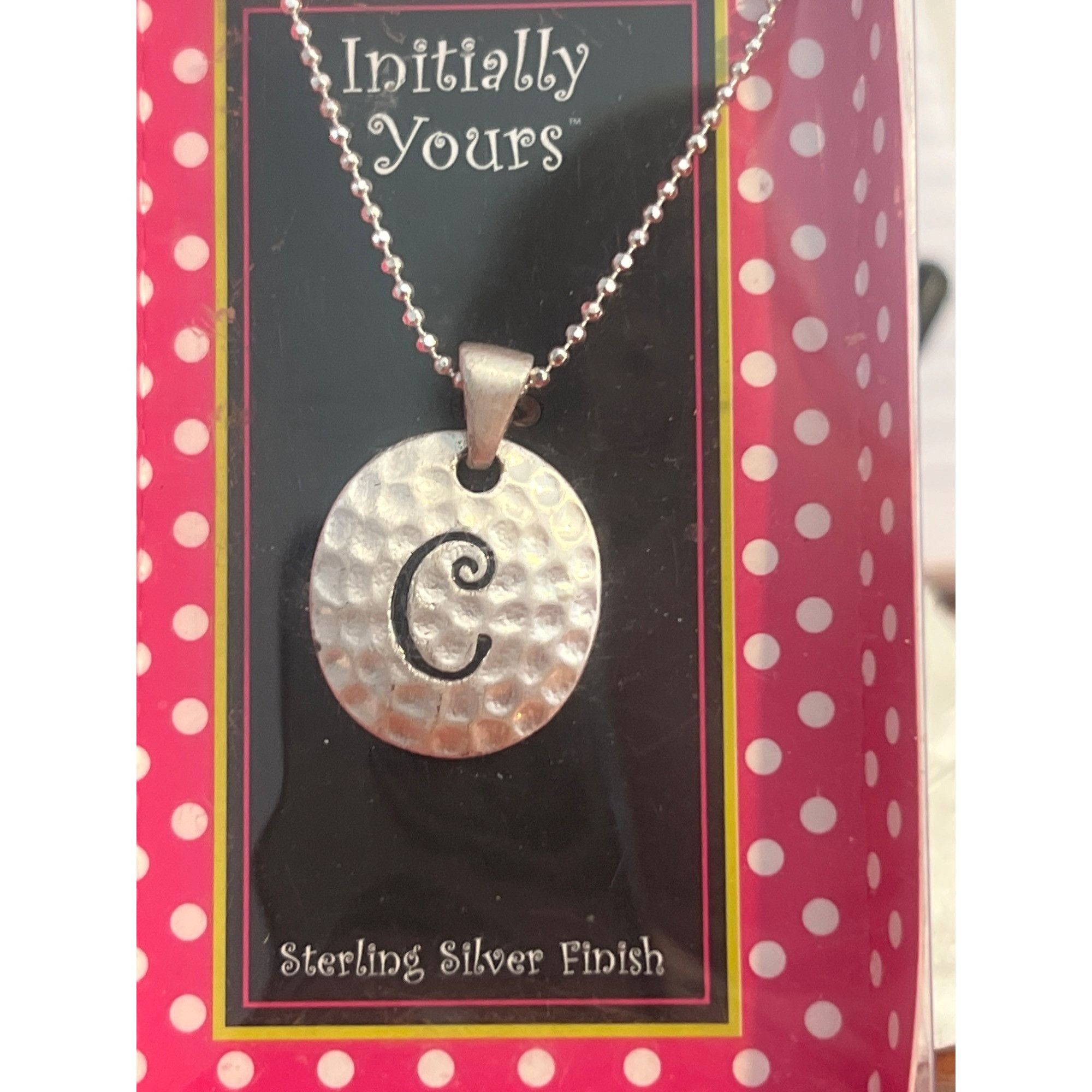 Other Initially Yours Sterling Silver Finish C Initial Pendant Nec Size ONE SIZE - 2 Thumbnail