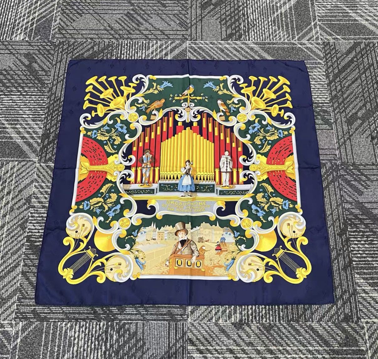 Hermes Hermès Grand Théâtre Nouveau Organ Silk Scarf J42 Size ONE SIZE - 1 Thumbnail