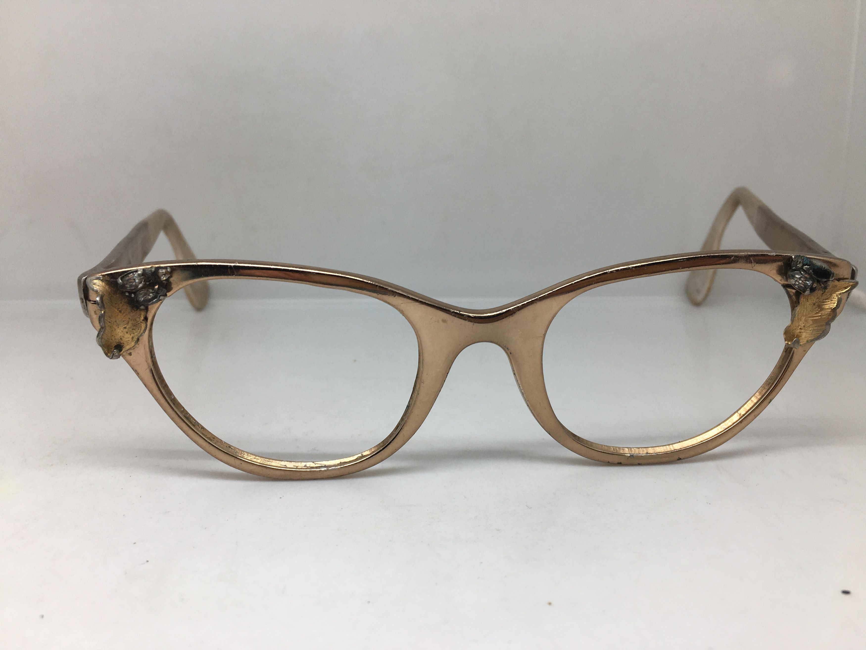 Vintage Vintage 50s TURA Woman Aluminum Brown Cateye Eyeglasses Size ONE SIZE - 1 Thumbnail