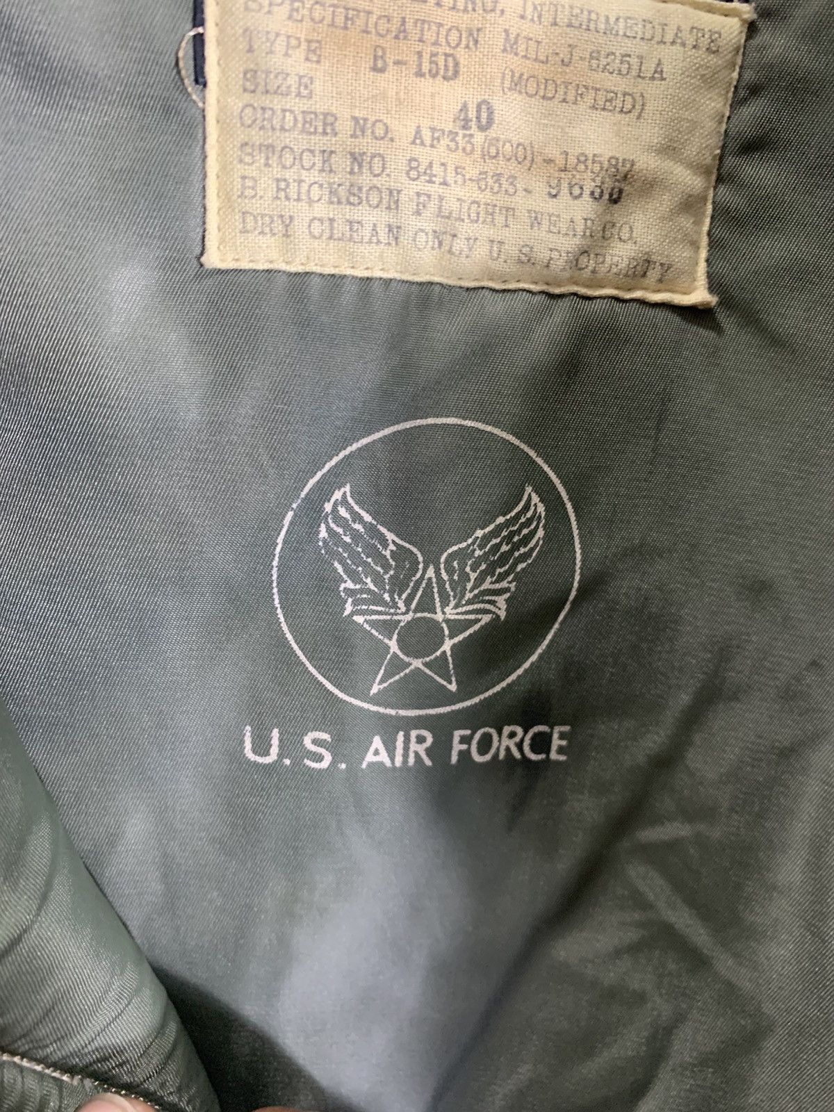 Buzz Rickson's Vintage B-15D Buzz Rickson’s Military Us airforce Jacket Size US M / EU 48-50 / 2 - 6 Thumbnail