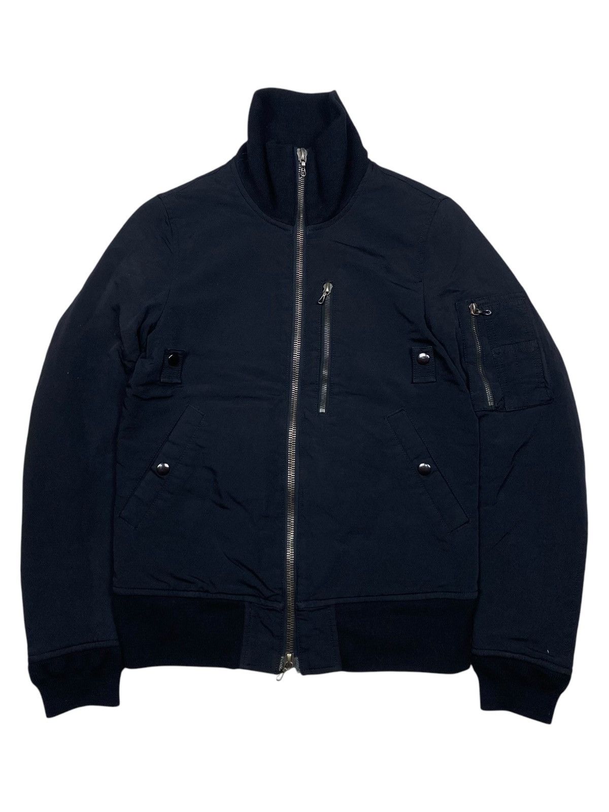 2000s Attachment - Riri Zips Bomber Work Jacket