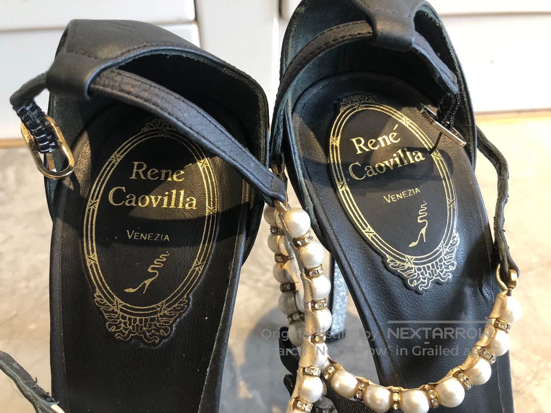 Rene Caovilla Rene Caovilla Black Pearl High Heels. Size US 6.5 / IT 36.5 - 3 Thumbnail