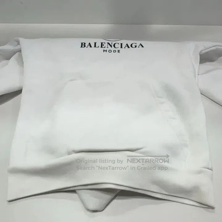 Balenciaga Balenciaga SS22 Logo Printed White Hoodie. Size US S / EU 44-46 / 1 - 8 Thumbnail
