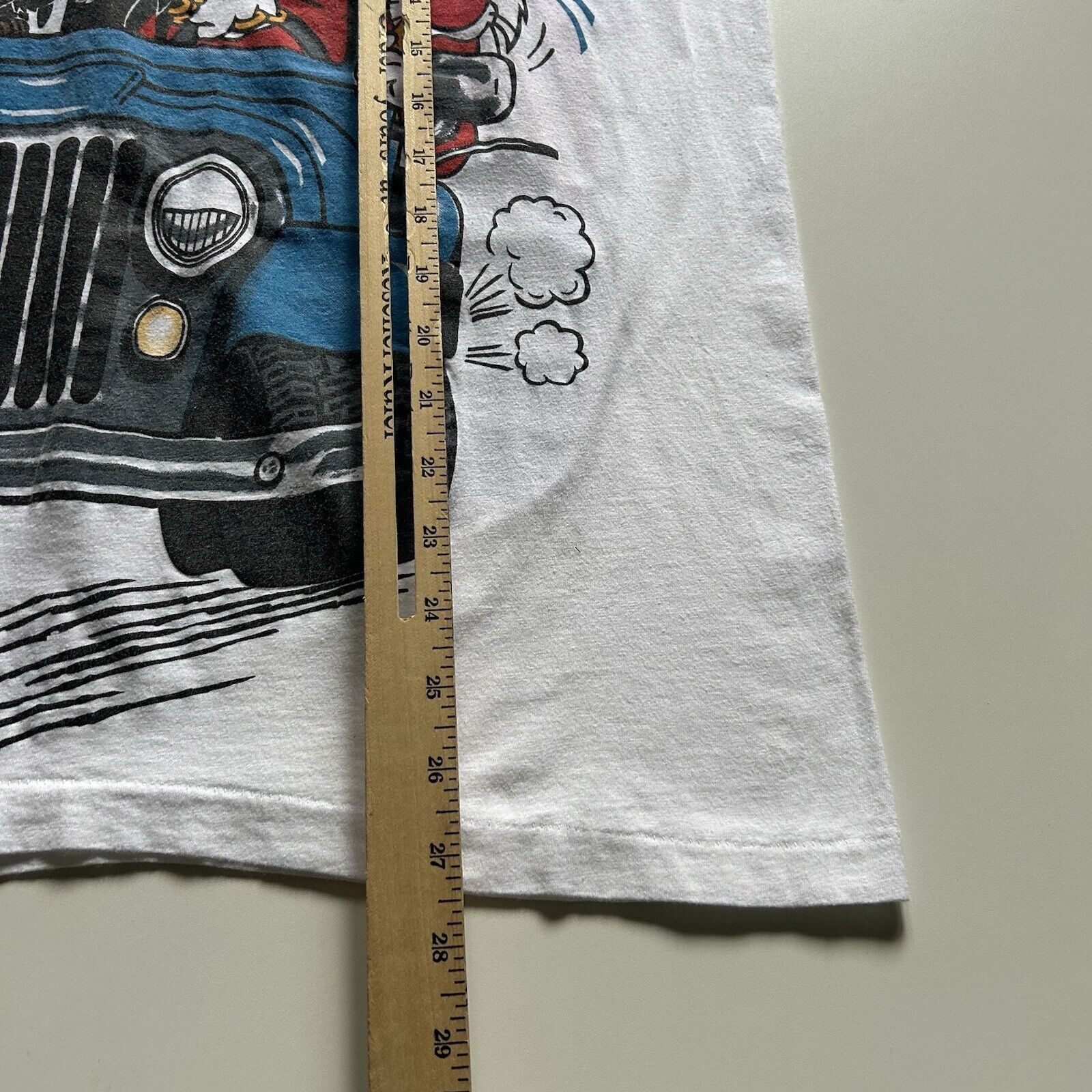 Vintage × Warner Bros Vintage 90s Looney Tunes Jeep Cartoon Graphic T Shirt Large Size US L / EU 52-54 / 3 - 6 Thumbnail