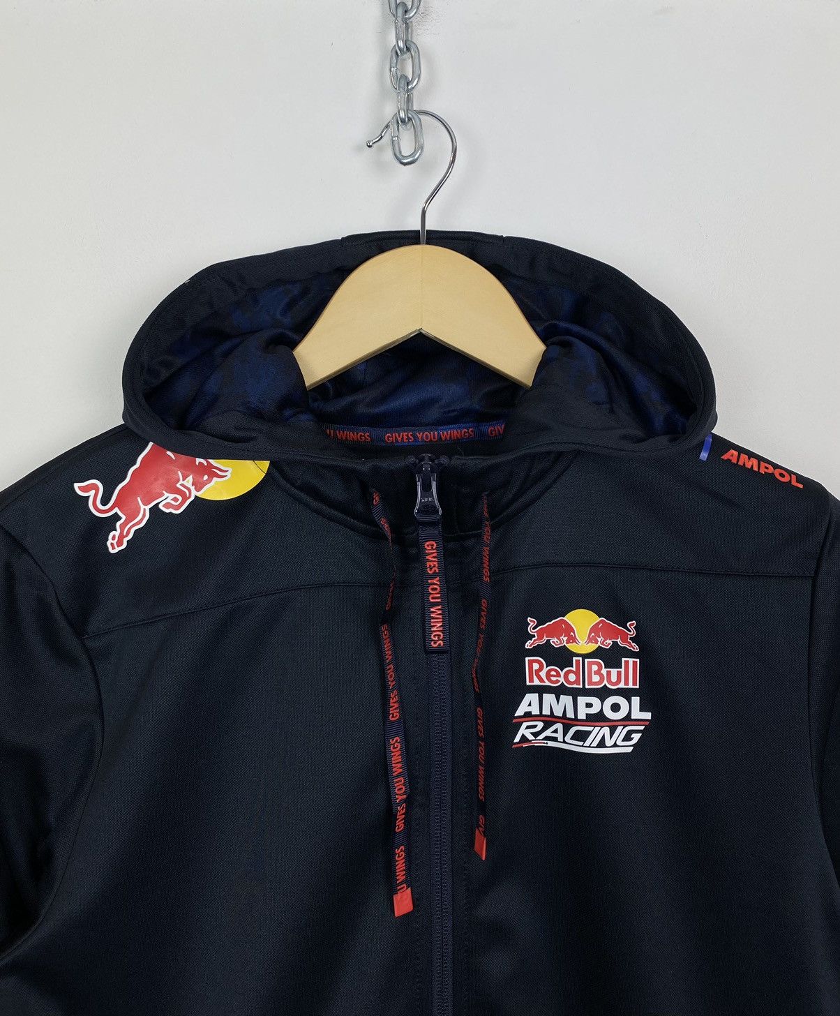 Red Bull Red Bull Racing Team Full Zip Hoodie Jacket Multi-logo Blue Size XL / US 12-14 / IT 48-50 - 2 Thumbnail