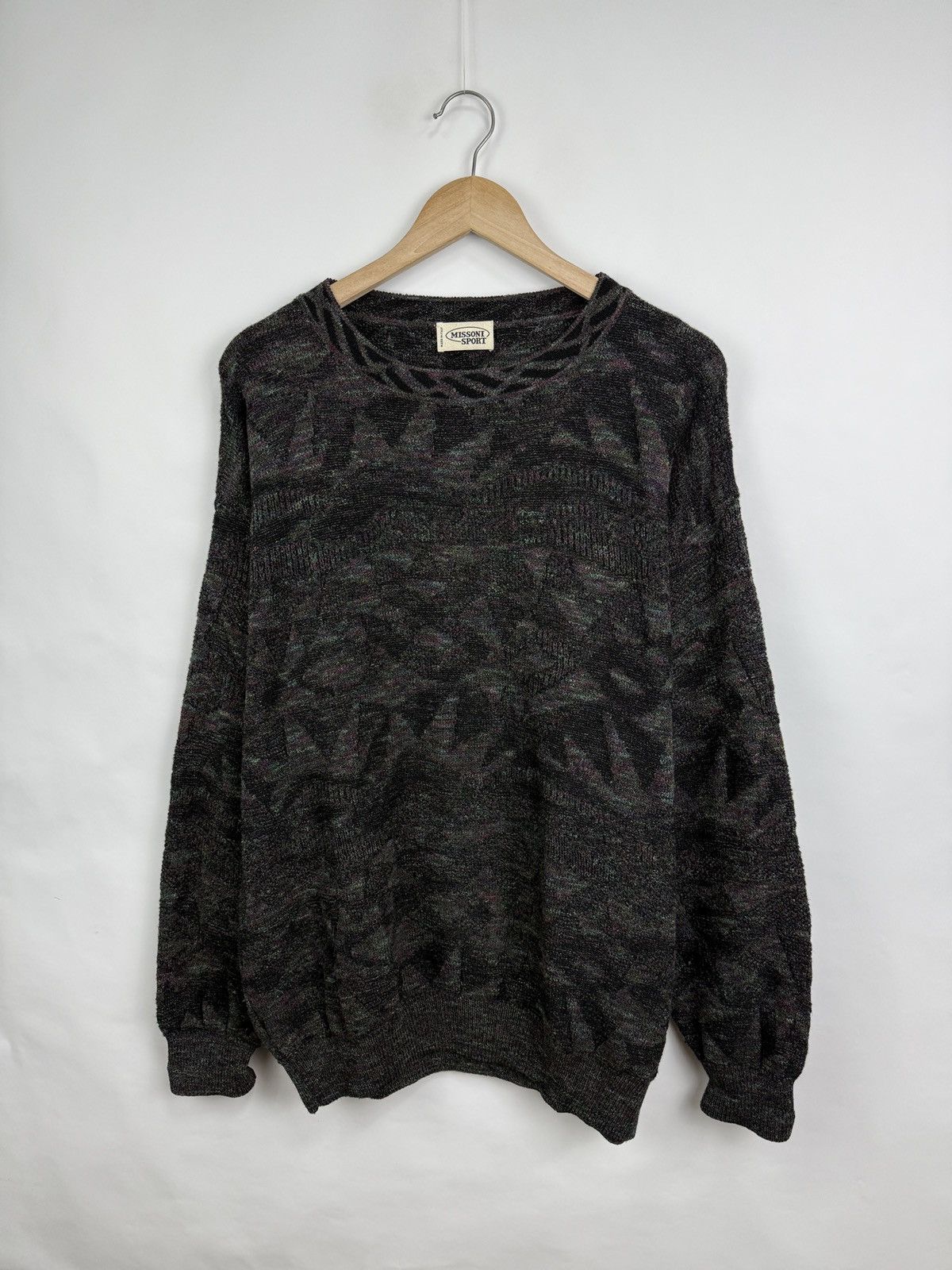 Missoni 🇮🇹 Vintage 80s Missoni Sport Sweater Made in Italy Rare Retro Size US L / EU 52-54 / 3 - 2 Thumbnail