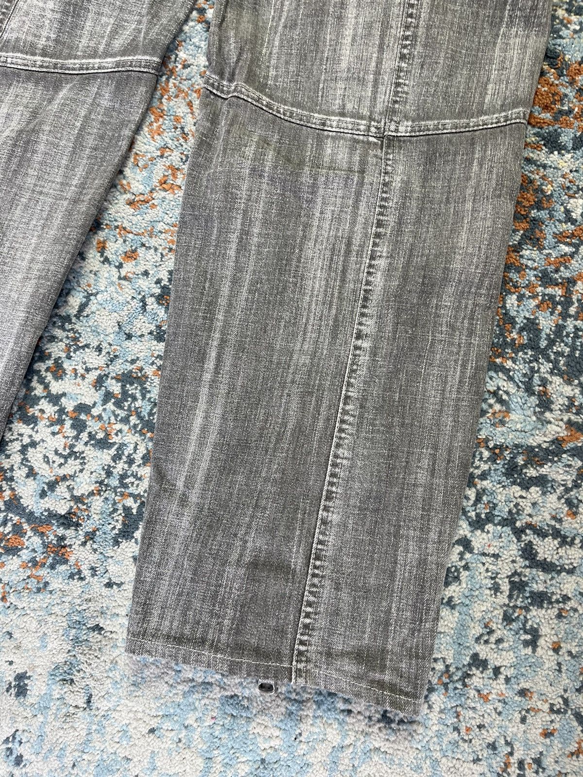 Designer × Ferre × Vintage Vintage 90s Ferre Jeans crazy cargo denim pants with zippers Size US 38 / EU 54 - 18 Thumbnail