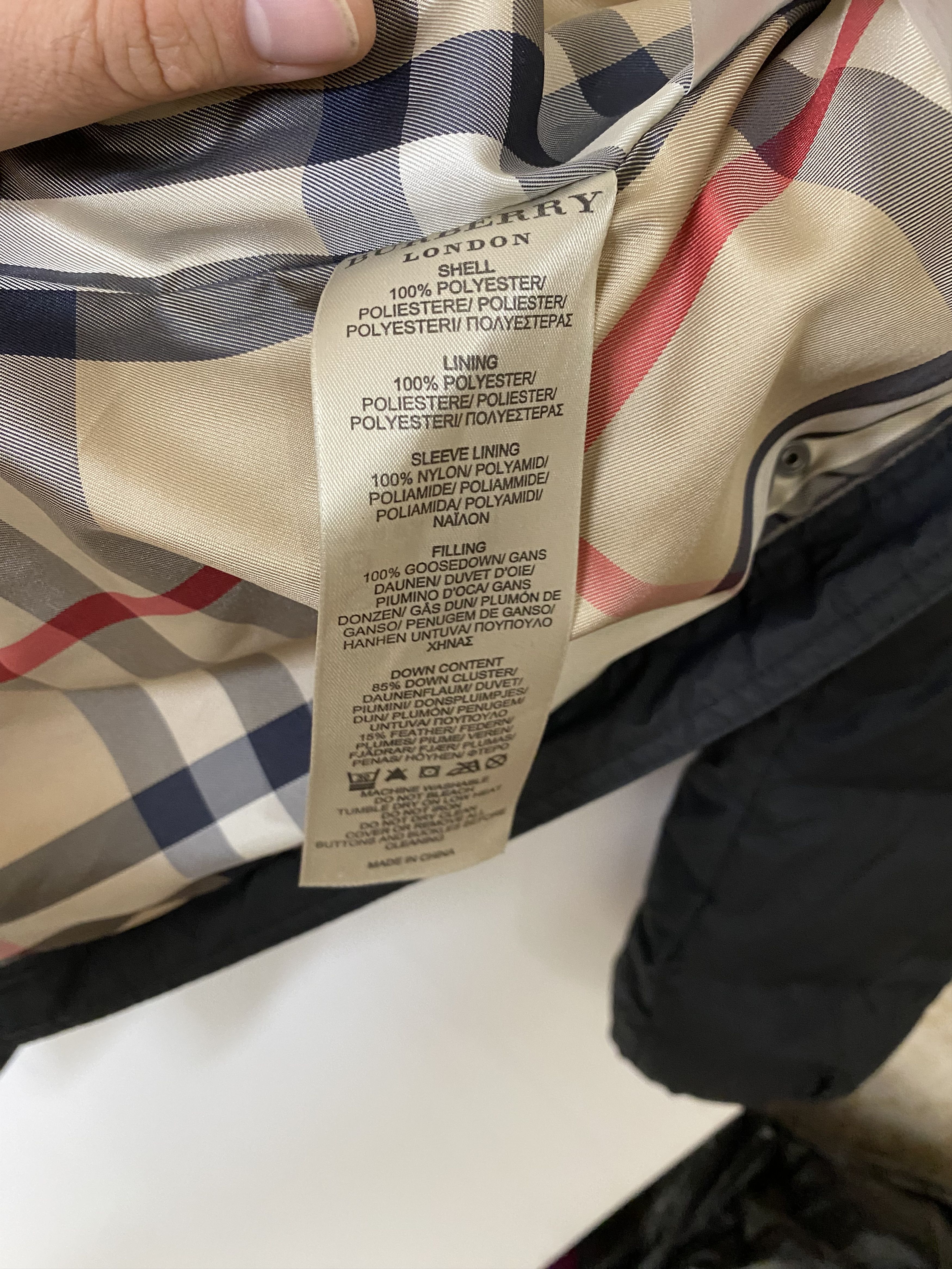 Burberry × Vintage BURBERRY DOWN COAT JACKET BLACK WOMEN SIZE M Size M / US 6-8 / IT 42-44 - 11 Thumbnail