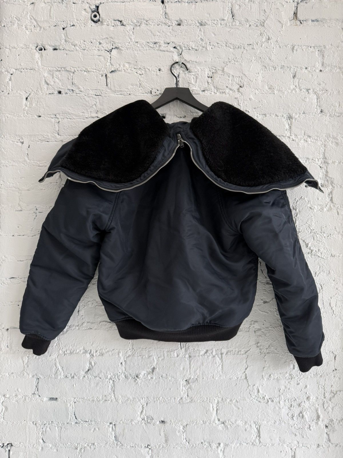 Saint Laurent Paris F/W 2015 SLP HOODED FUR BOMBER JACKET Size US S / EU 44-46 / 1 - 2 Thumbnail