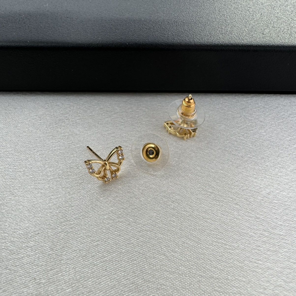 Designer Small Mini CZ Butterfly Stud for Women Size ONE SIZE - 4 Thumbnail