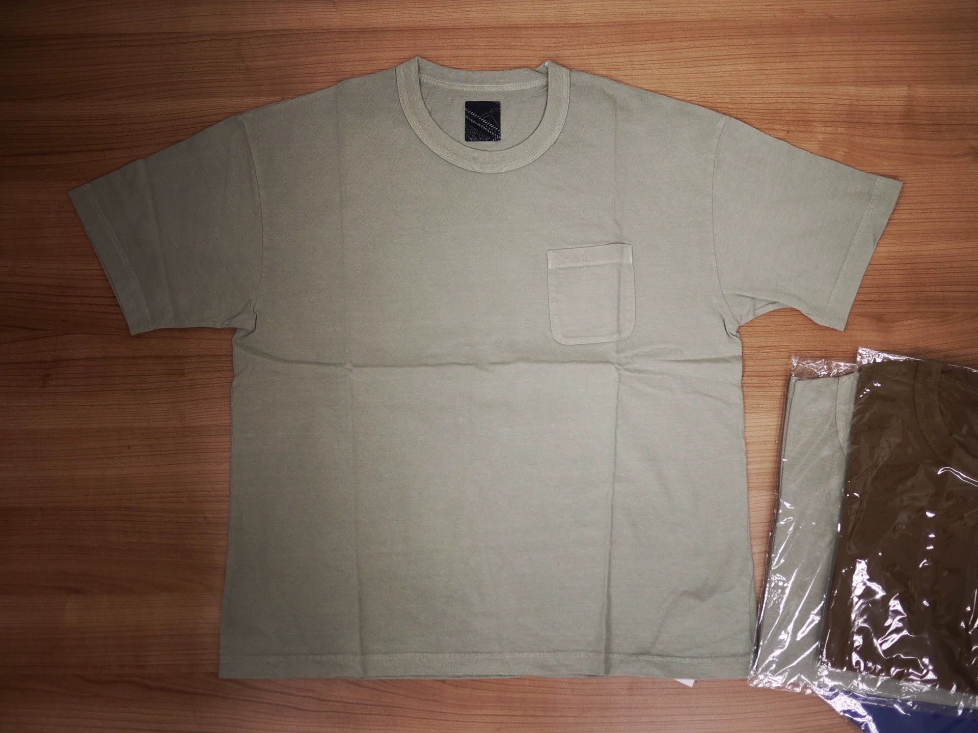 Visvim Green Short-Sleeve Pocket T-Shirt Size S Size US S / EU 44-46 / 1 - 1 Thumbnail