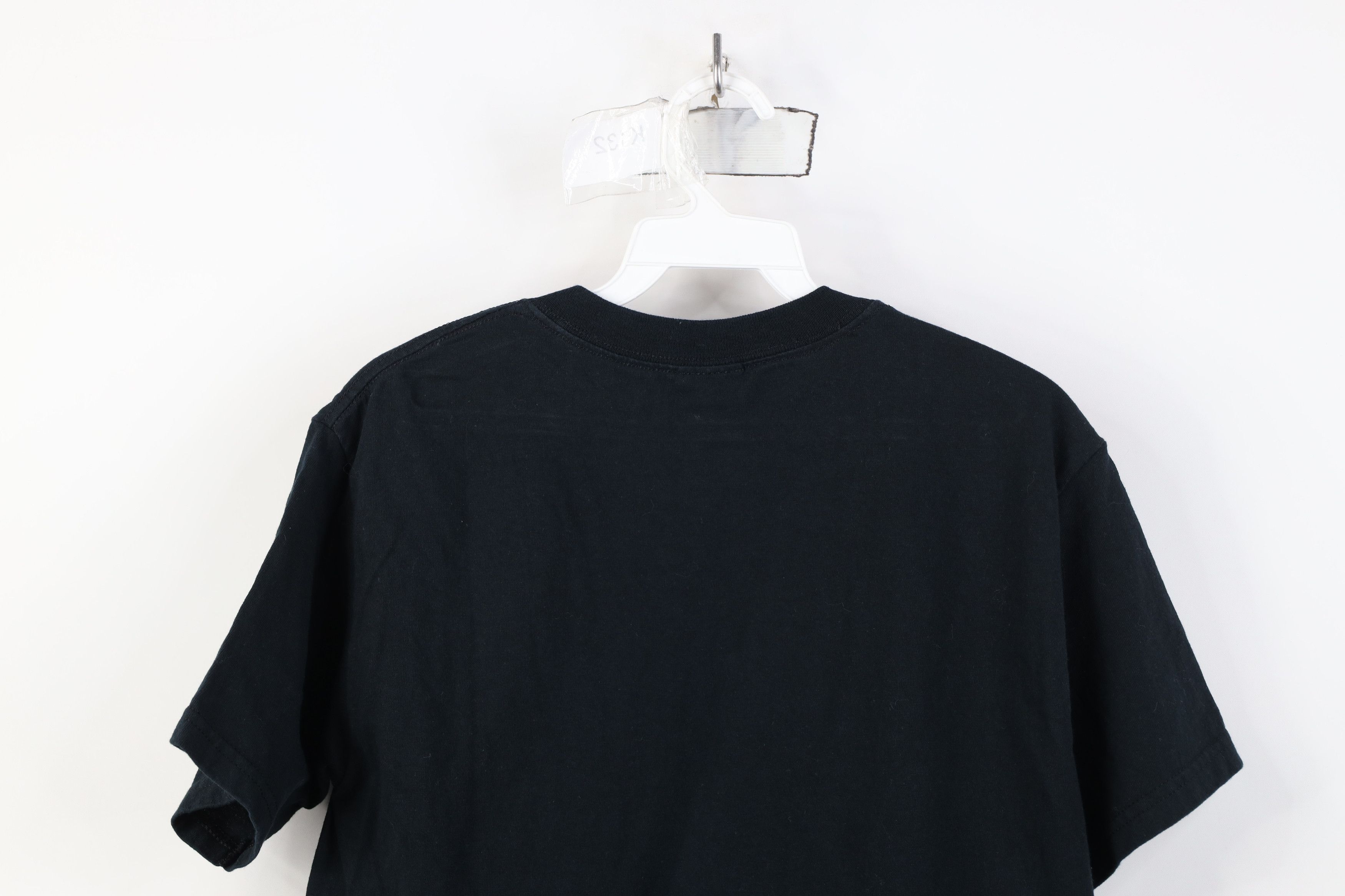 Vintage Vintage 90s Y2K Streetwear Faded Blank Cotton T-Shirt Black Size US S / EU 44-46 / 1 - 11 Thumbnail
