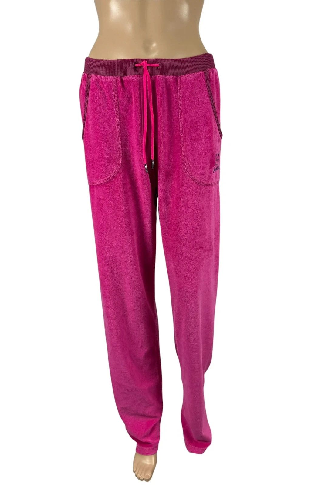 Just Cavalli Just Cavalli Pink Velour Pants size L Size 30" / US 8 / IT 44 - 3 Thumbnail