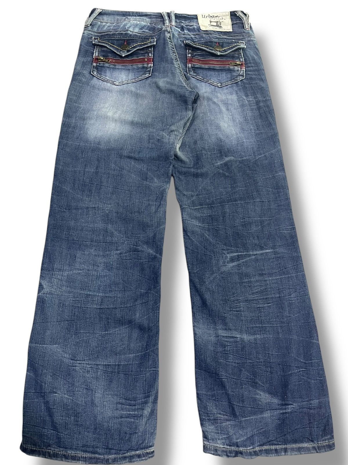 If Six Was Nine × Japanese Brand × Le Grande Bleu (L.G.B.) 🇯🇵 JAPANESE BRAND WASHED BLUE DISTRESSED DENIM Size US 34 / EU 50 - 7 Thumbnail