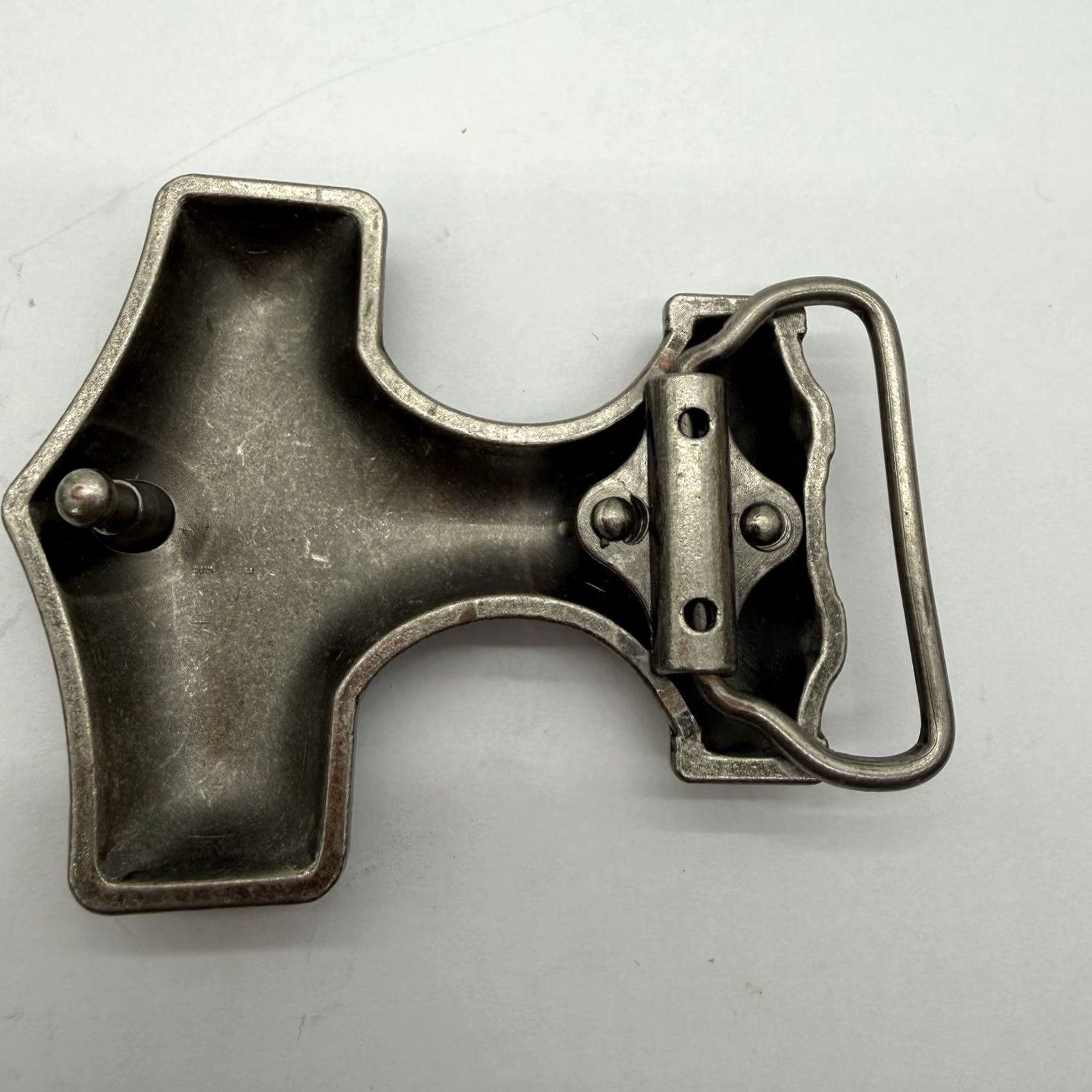 Vintage Unbranded Thor's Hammer Belt Buckle Viking Silver Tone Metal Pattern Mjolnir Men Belt Buckle Casual 90s Viking Scandinavian Mens Size ONE SIZE - 5 Thumbnail