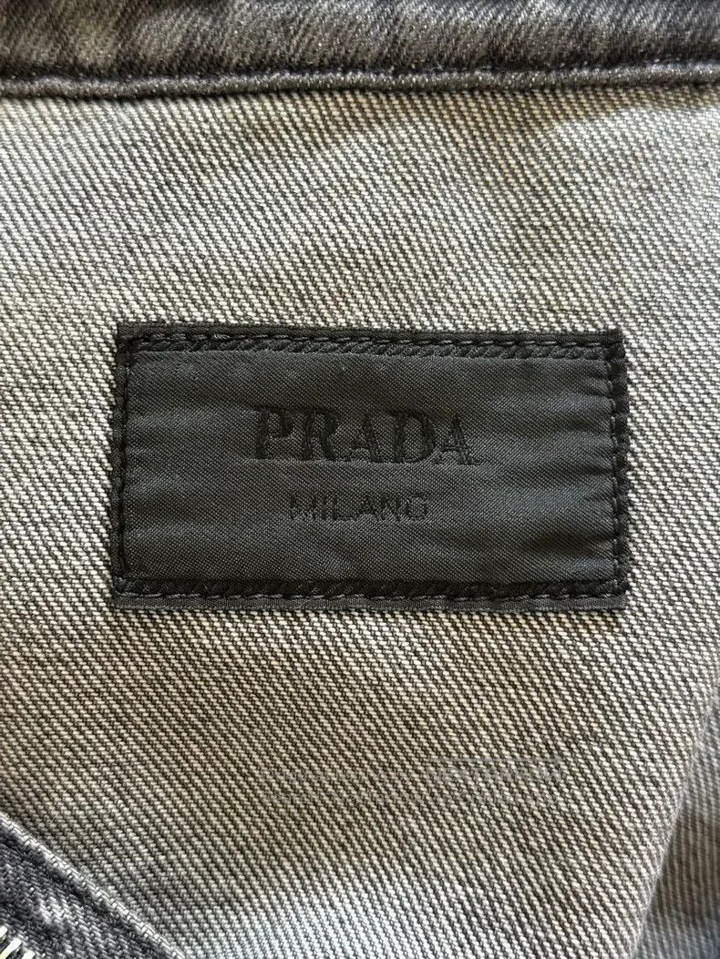 Prada Prada Pocket metal triangle logo gray washed single-breast Size US L / EU 52-54 / 3 - 2 Thumbnail