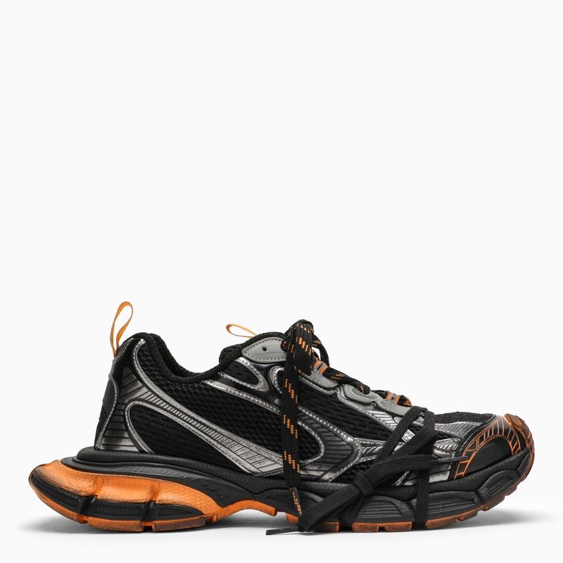 image of Balenciaga 3Xl Black/orange/grey Mesh And Polyurethane Trainer Shoes, Men's (Size 7)