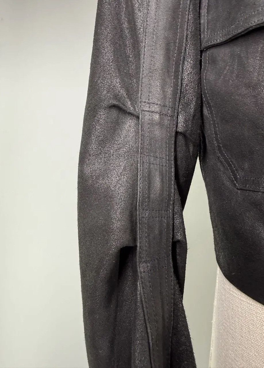 Ann Demeulemeester Ann Demeulemeester Black Leather Short Jacket Size M / US 6-8 / IT 42-44 - 6 Thumbnail
