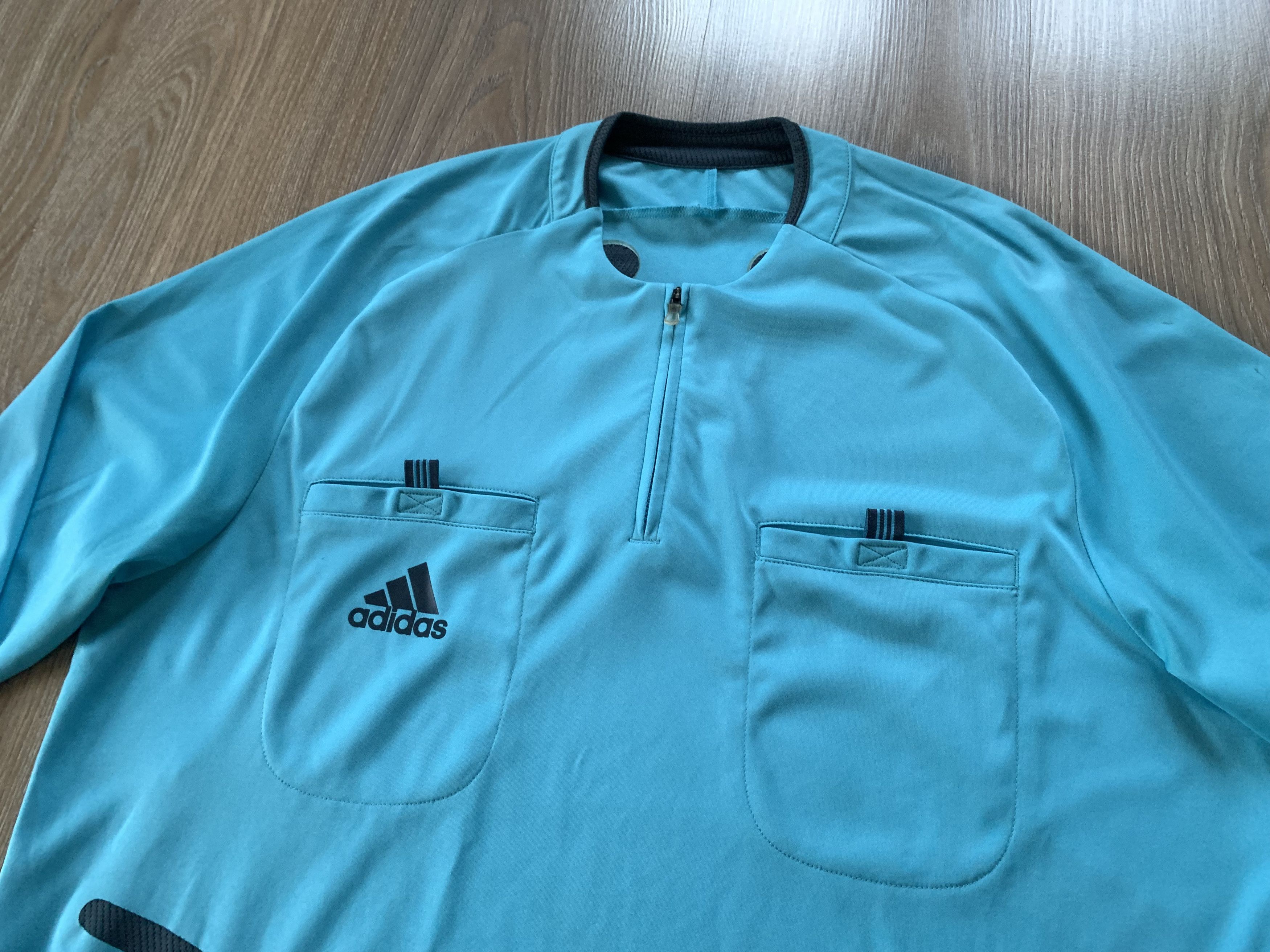 Adidas Adidas Formotion Referee Blue Football Long Sleeve Shirt Size US L / EU 52-54 / 3 - 4 Thumbnail