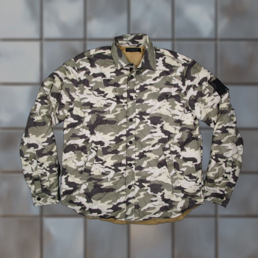 Rag & Bone VINTAGE Rag & Bone Men's XL Puffer Jacket Camouflage Insulated Down Full Zip Nylon Outdoor Winter Fall Spring Men Size US XL / EU 56 / 4 - 1 Thumbnail