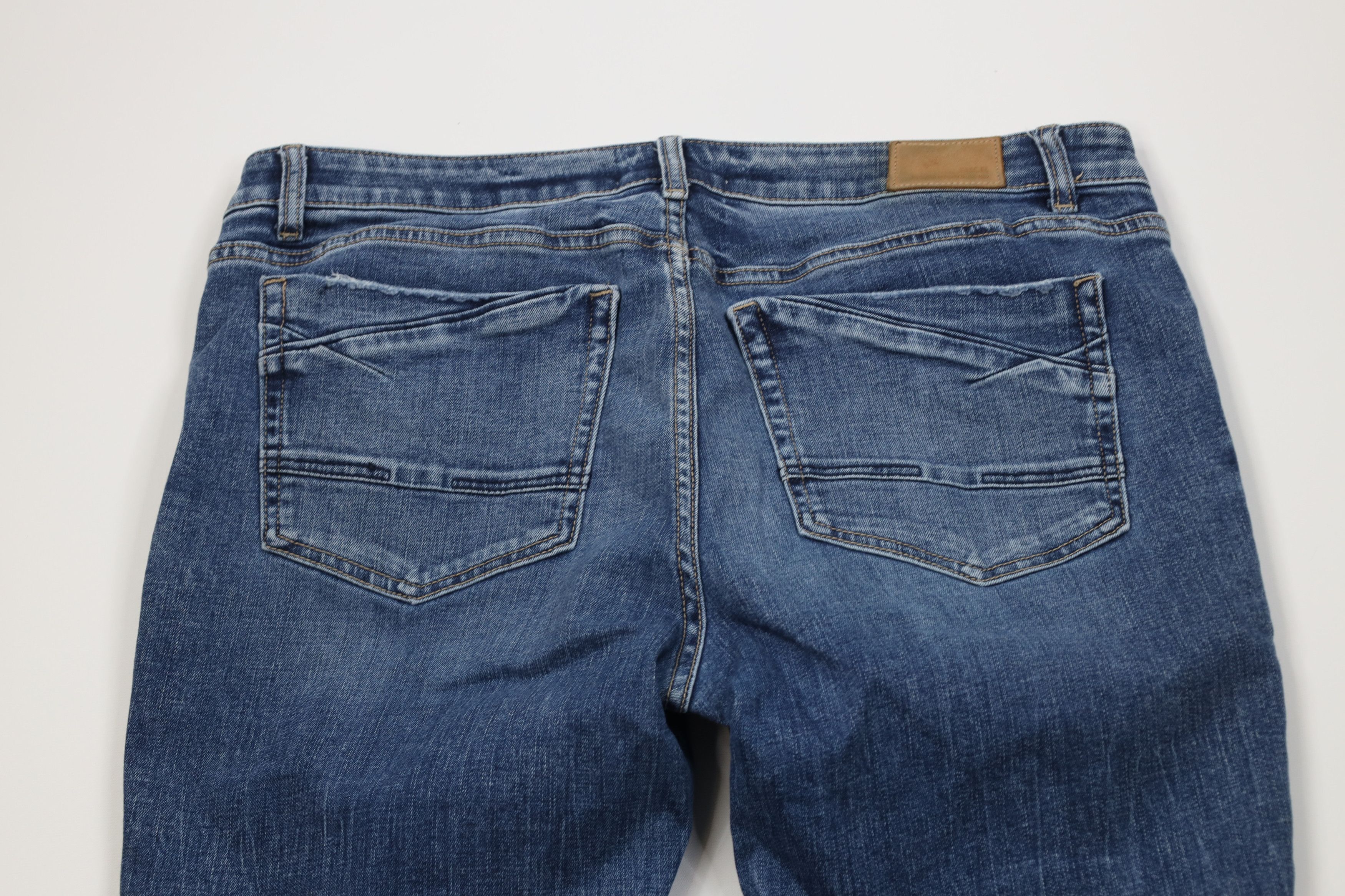 Vintage Buckle BKE Stella Slim Fit Low Rise Skinny Leg Jeans Blue Size 33" - 11 Thumbnail
