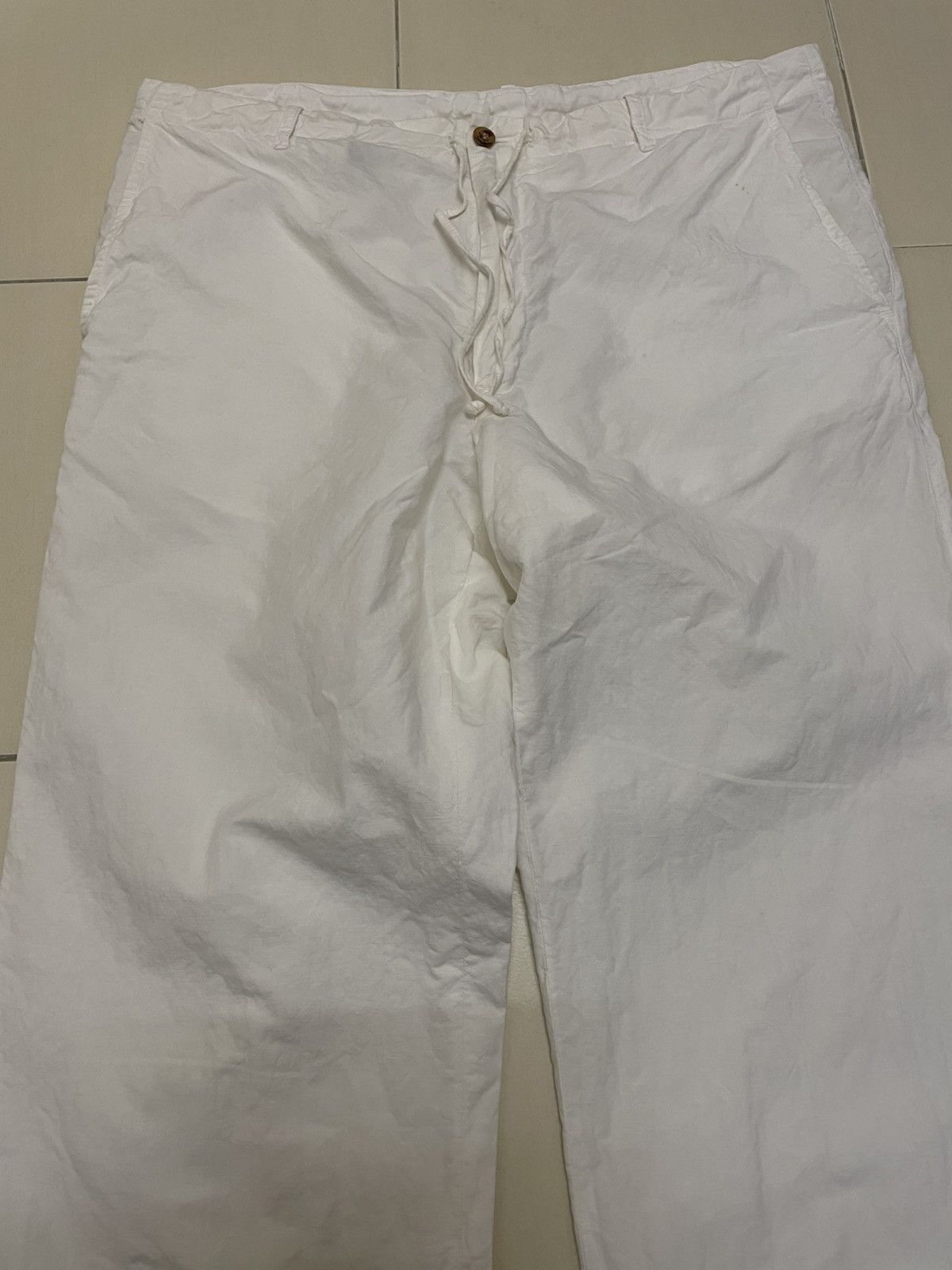Loro Piana Loro Piana Linen/Cotton White Pants Size US 35 - 2 Thumbnail