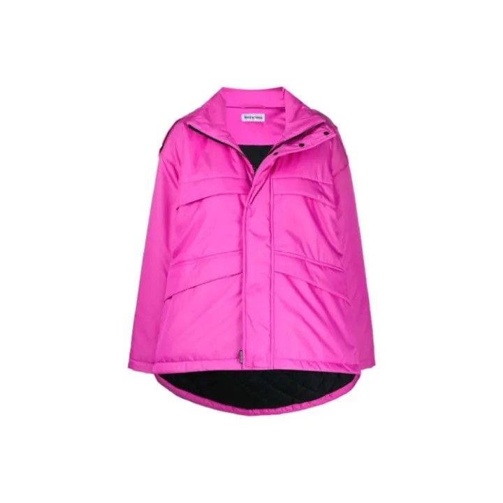 Balenciaga Balenciaga FW21 Pink C Shape Parka Jacket 0079 Size XXS / US 00 / IT 34 - 1 Thumbnail