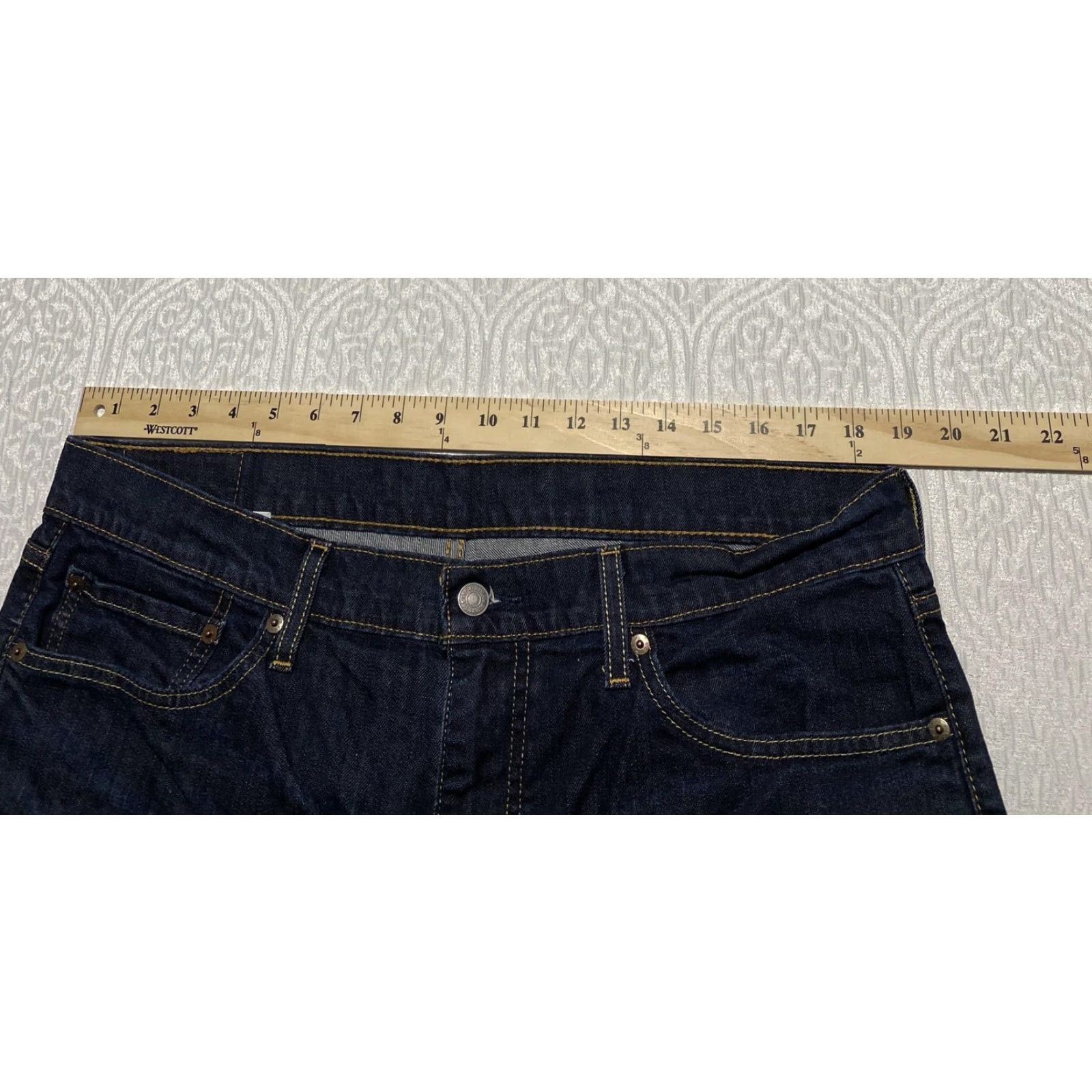 Levi's Levi's 541 Jeans Mens 36x34 Dark Wash Straight Fit Denim Stretch 18181 Regular 5-Pocket Levi's Logo Blue Jeans Mens Size US 36 / EU 52 - 5 Thumbnail