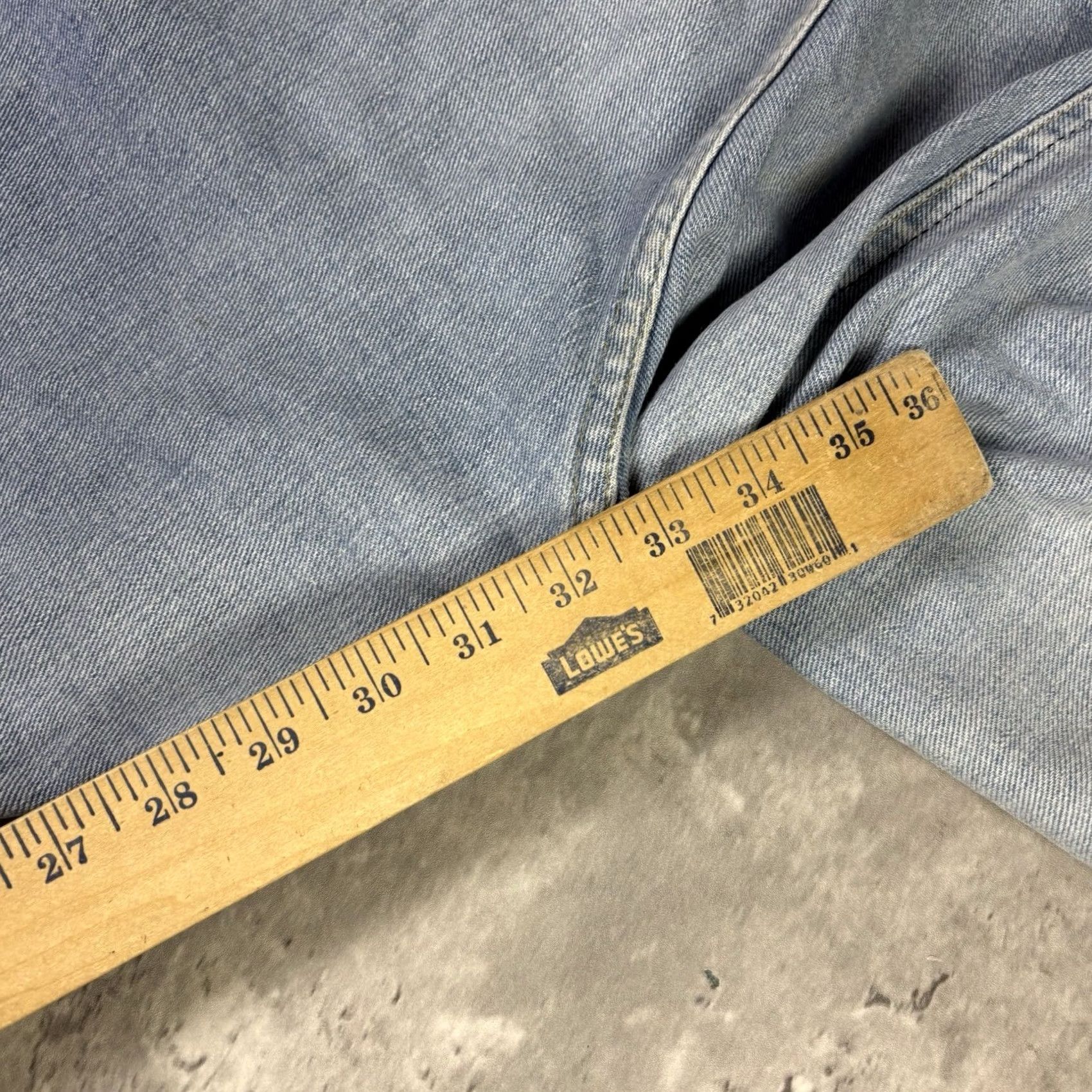 Lee VINTAGE Lee Jeans Size 38x32 blue distressed denim workwear 90s Mens Jeans Size US 38 / EU 54 - 5 Thumbnail