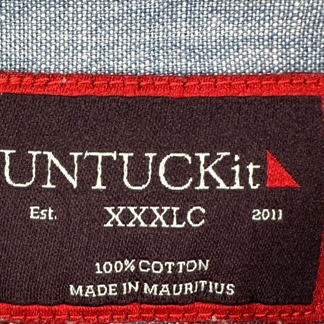 UNTUCKit UNTUCKit Shirt Button Up Men 3XL Big Tall Blue Long Sleeve Pocket Outdoor Casual Shirt Size US XXL / EU 58 / 5 - 4 Thumbnail