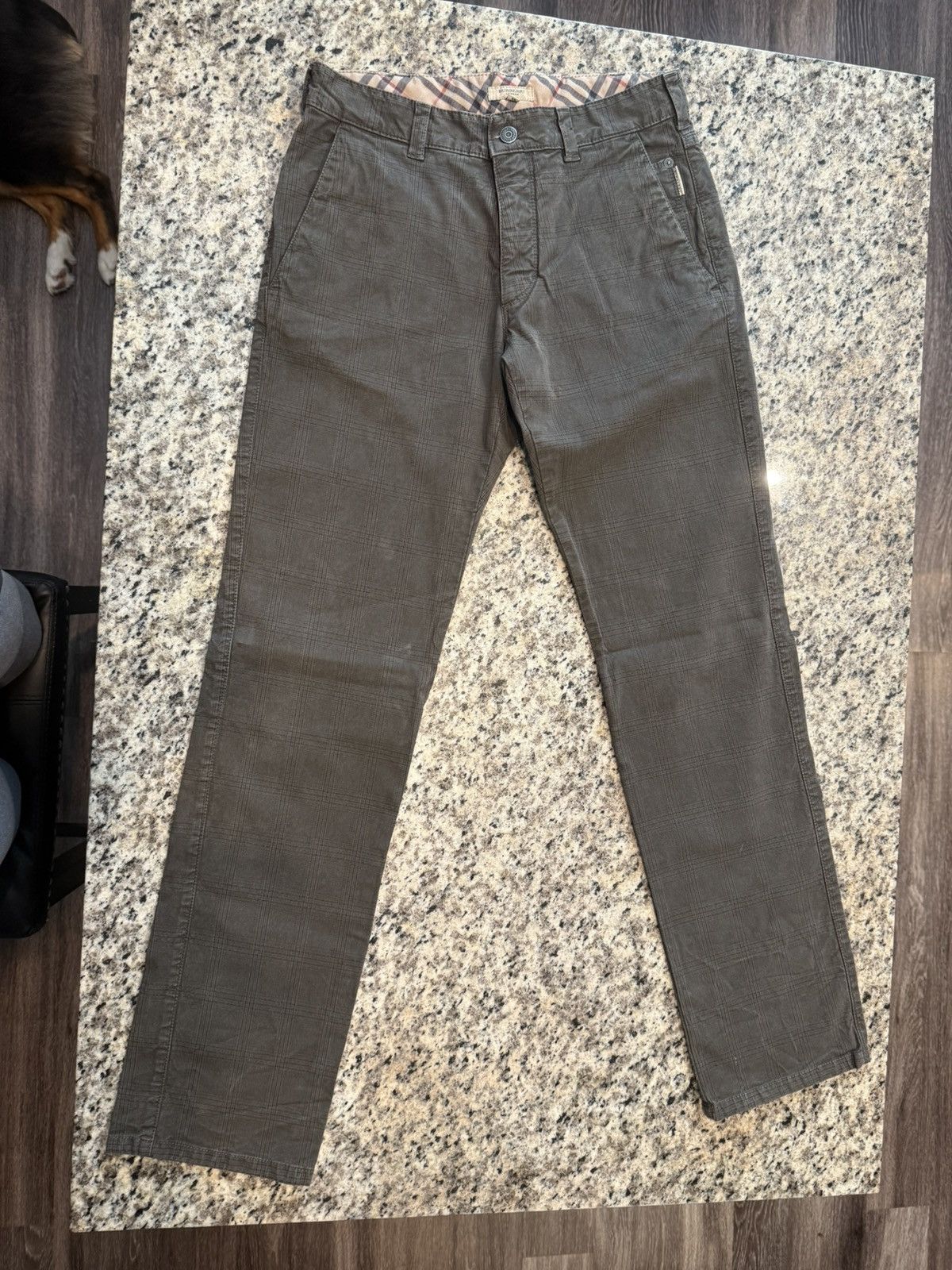 Burberry Vintage Burberry Classic Checkered Pant (Brown) Size US 32 / EU 48 - 1 Thumbnail
