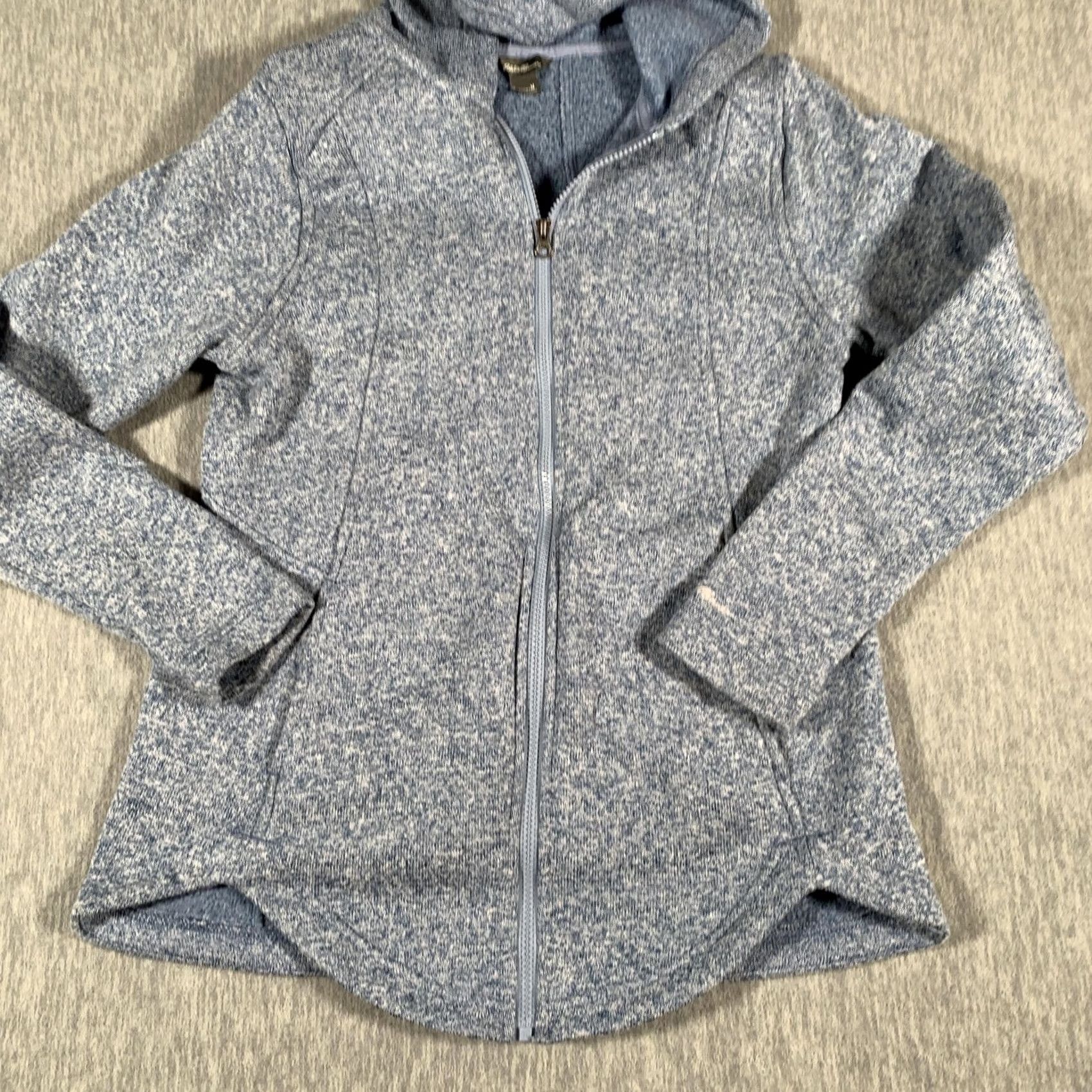 Eddie Bauer Eddie Bauer Jacket Womens Medium Blue Fleece Hooded Full Zip Thumbholes Shirt? Size M / US 6-8 / IT 42-44 - 3 Thumbnail