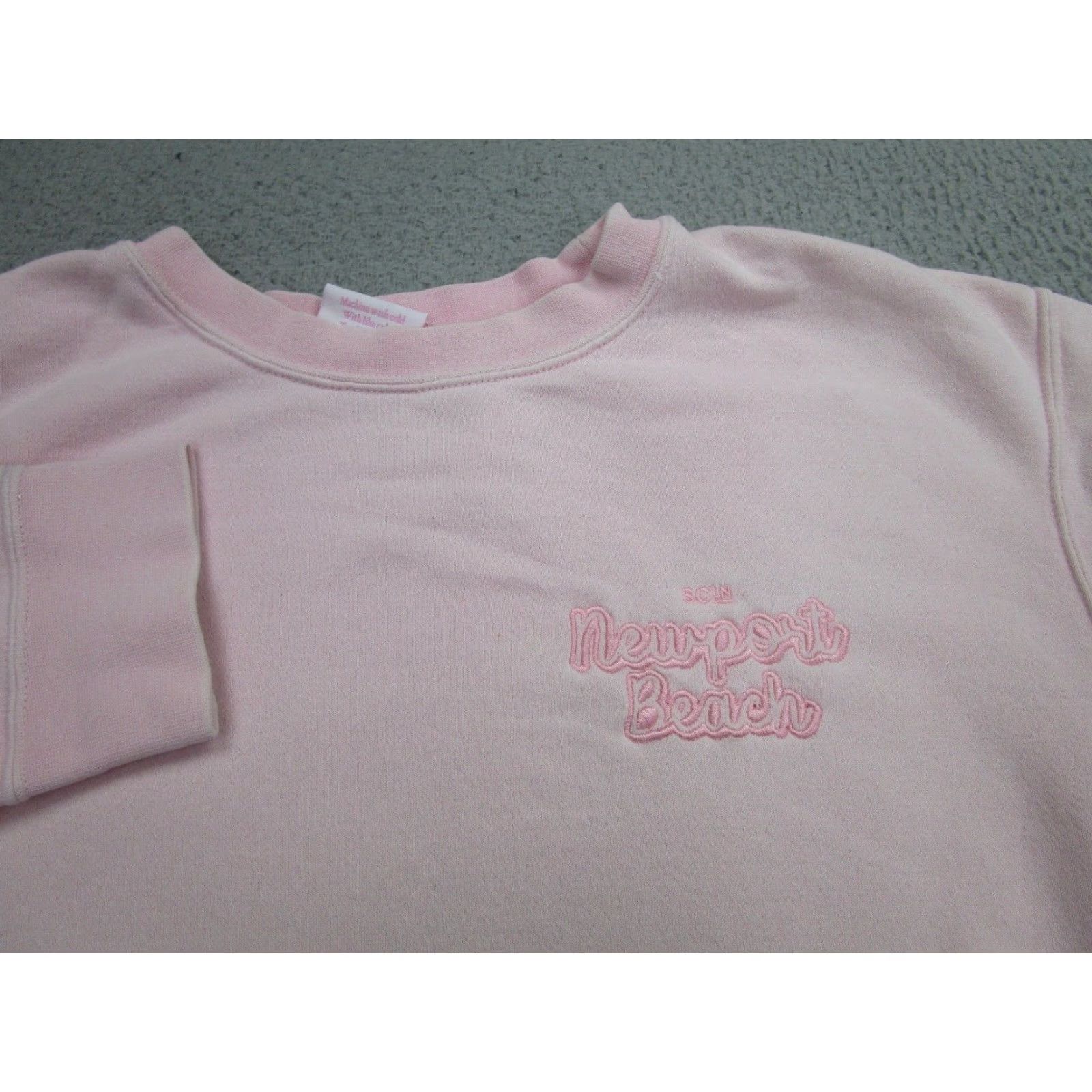 Vintage Stoney Clover Lane Pullover Sweatshirt Womens M Pink Oversized Beach Activewear Size M / US 6-8 / IT 42-44 - 3 Thumbnail
